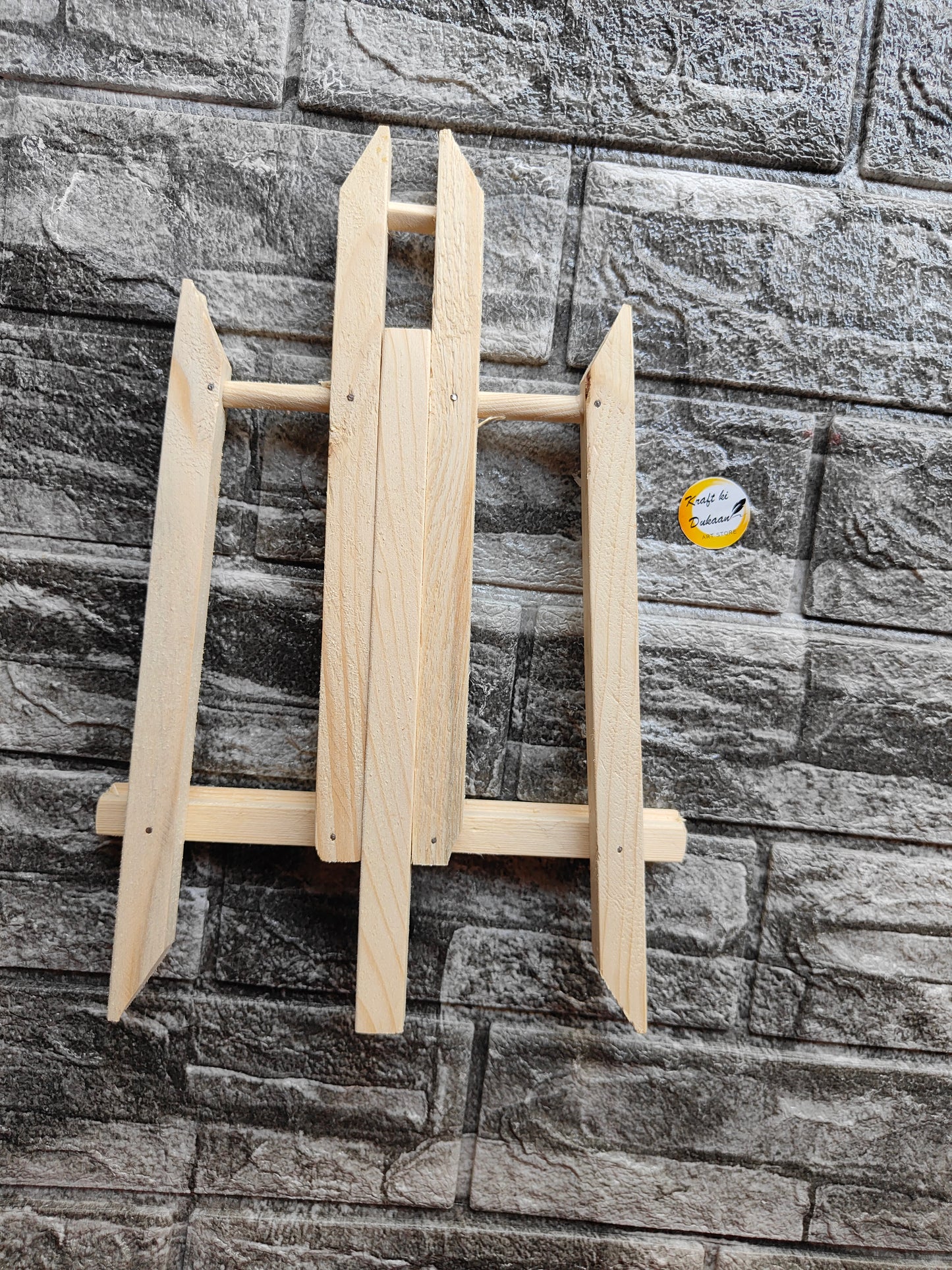 12 inch wooden easel stand designed for artists and creative projects, featuring a sturdy construction