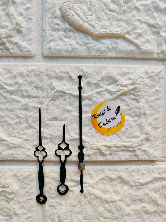 Clock Hands Metal A6 set of metal clock hands in black