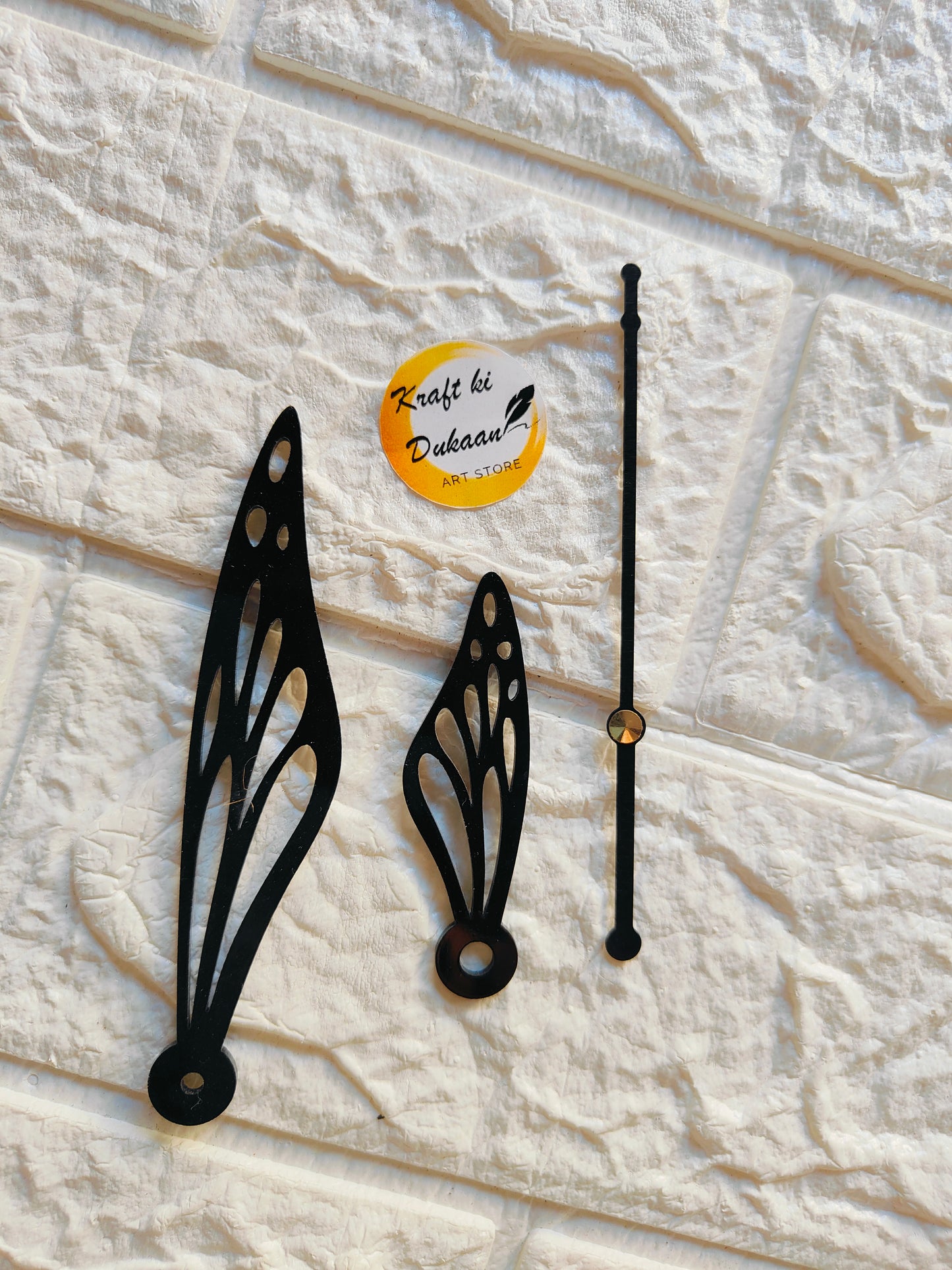 Acrylic Butterfly Clock Hands - A2 - Kraft ki Dukaan