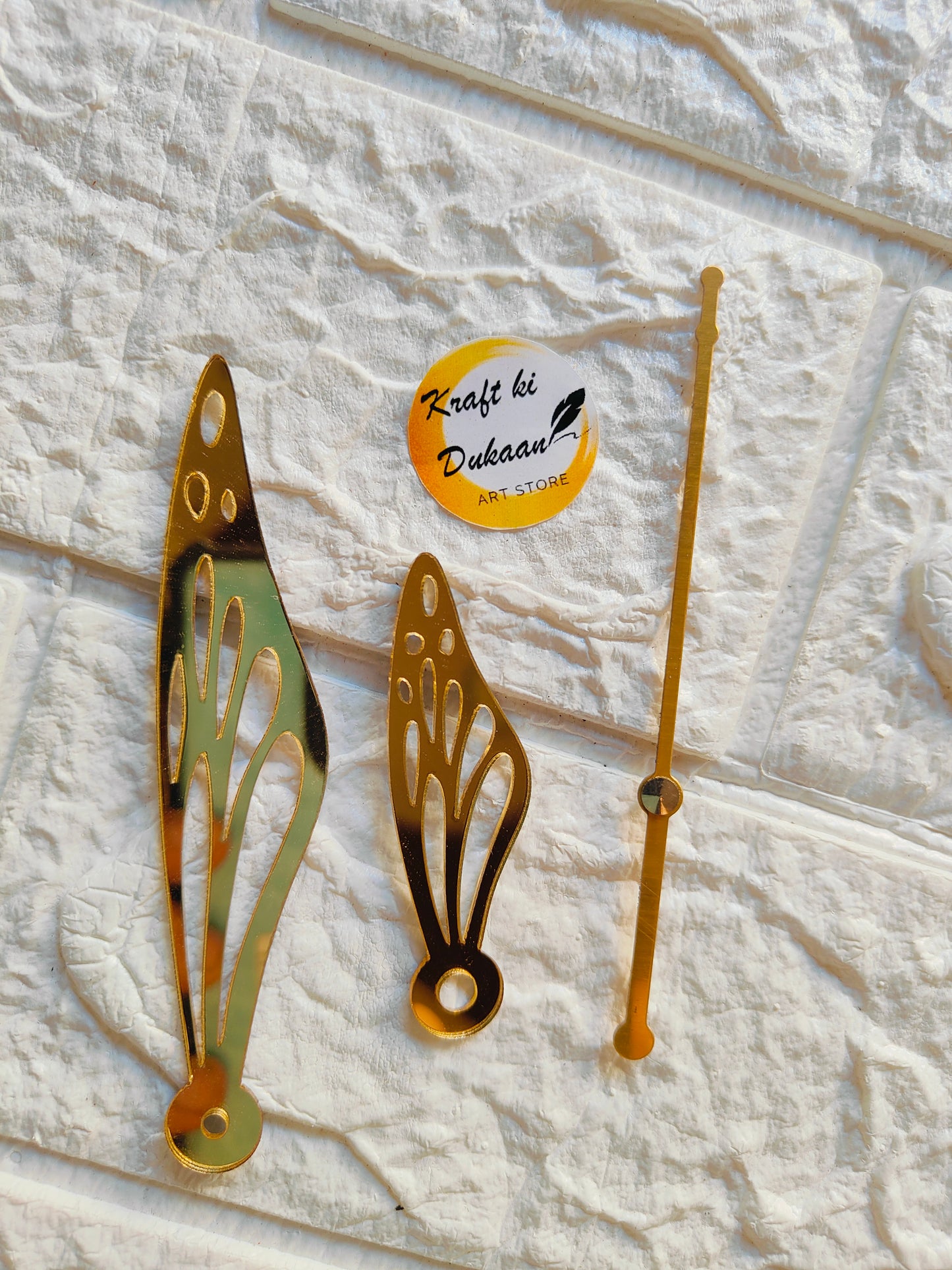 Acrylic Butterfly Clock Hands - A2 - Kraft ki Dukaan