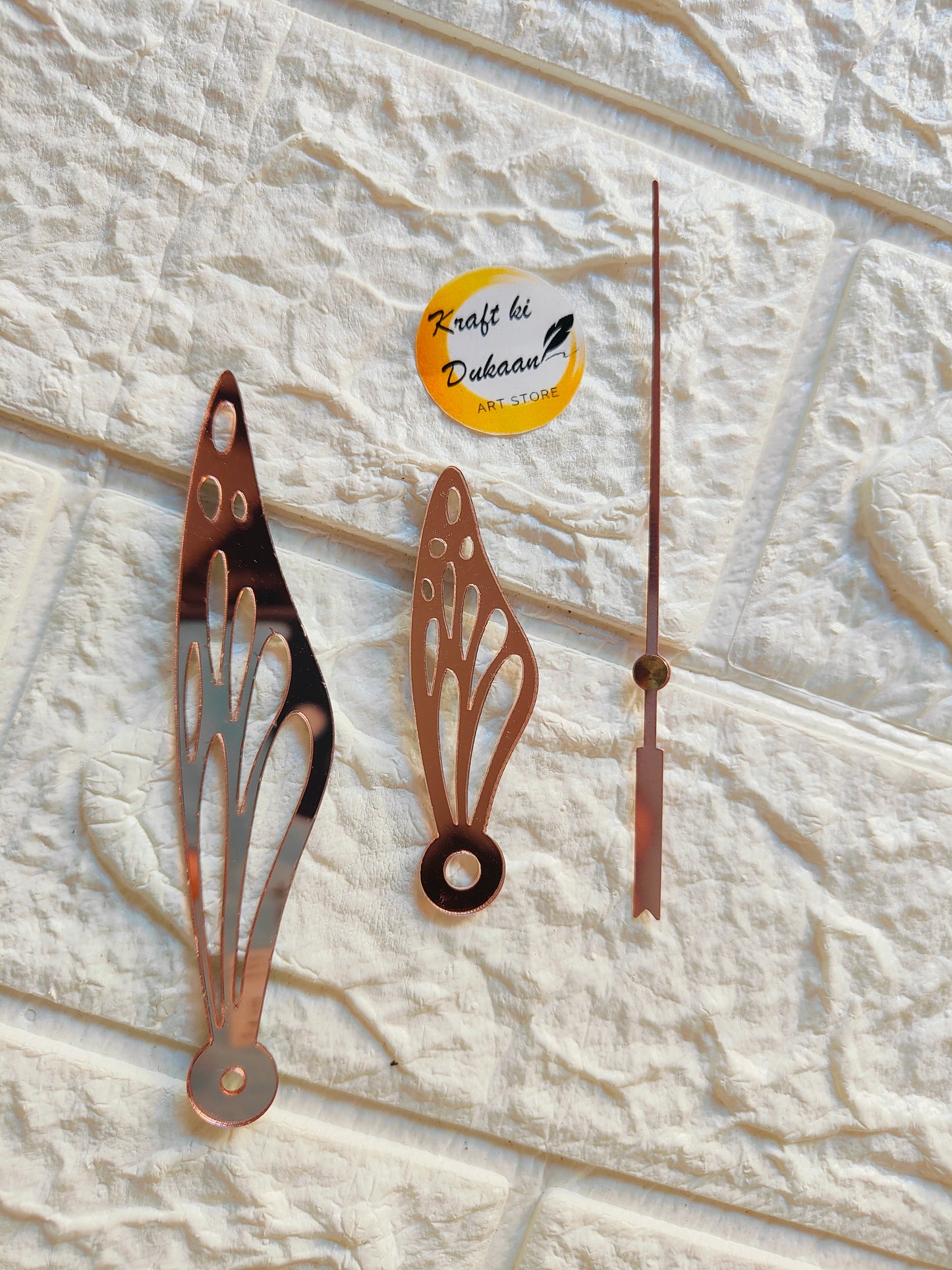 Acrylic Butterfly Clock Hands - A2 - Kraft ki Dukaan