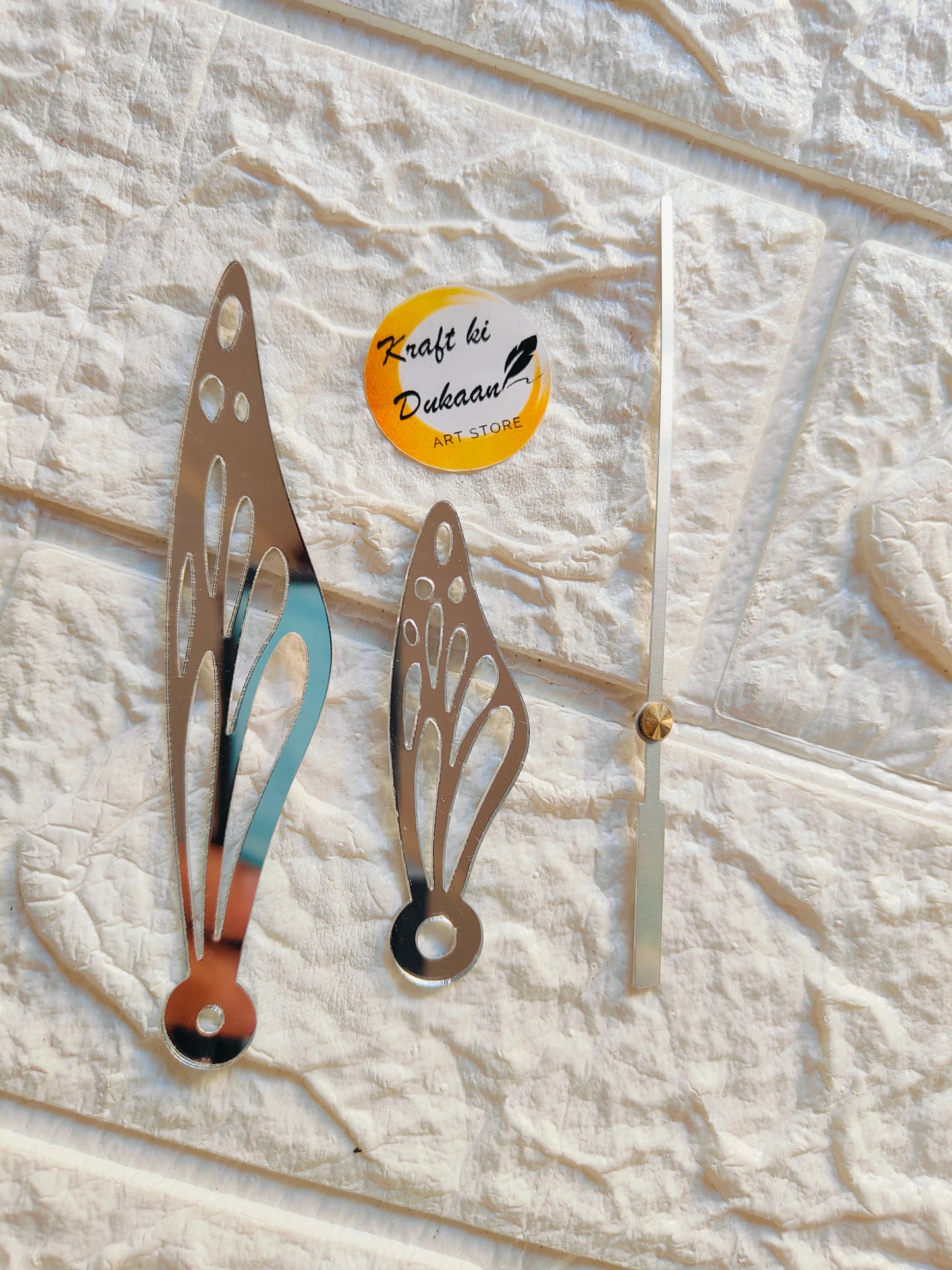 Acrylic Butterfly Clock Hands - A2 - Kraft ki Dukaan