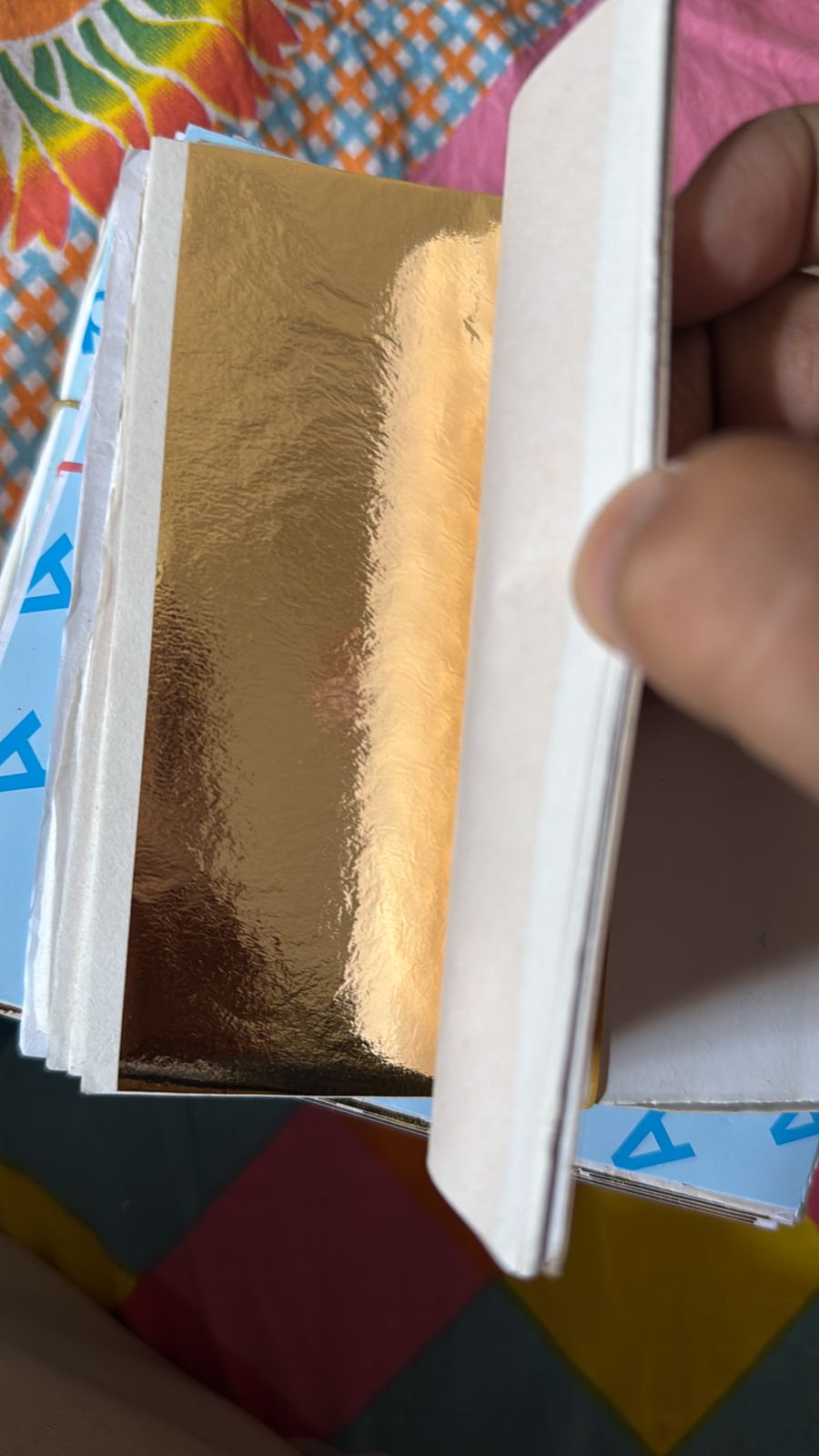 Metallic Foil Flakes Sheet A2 - Kraft ki Dukaan