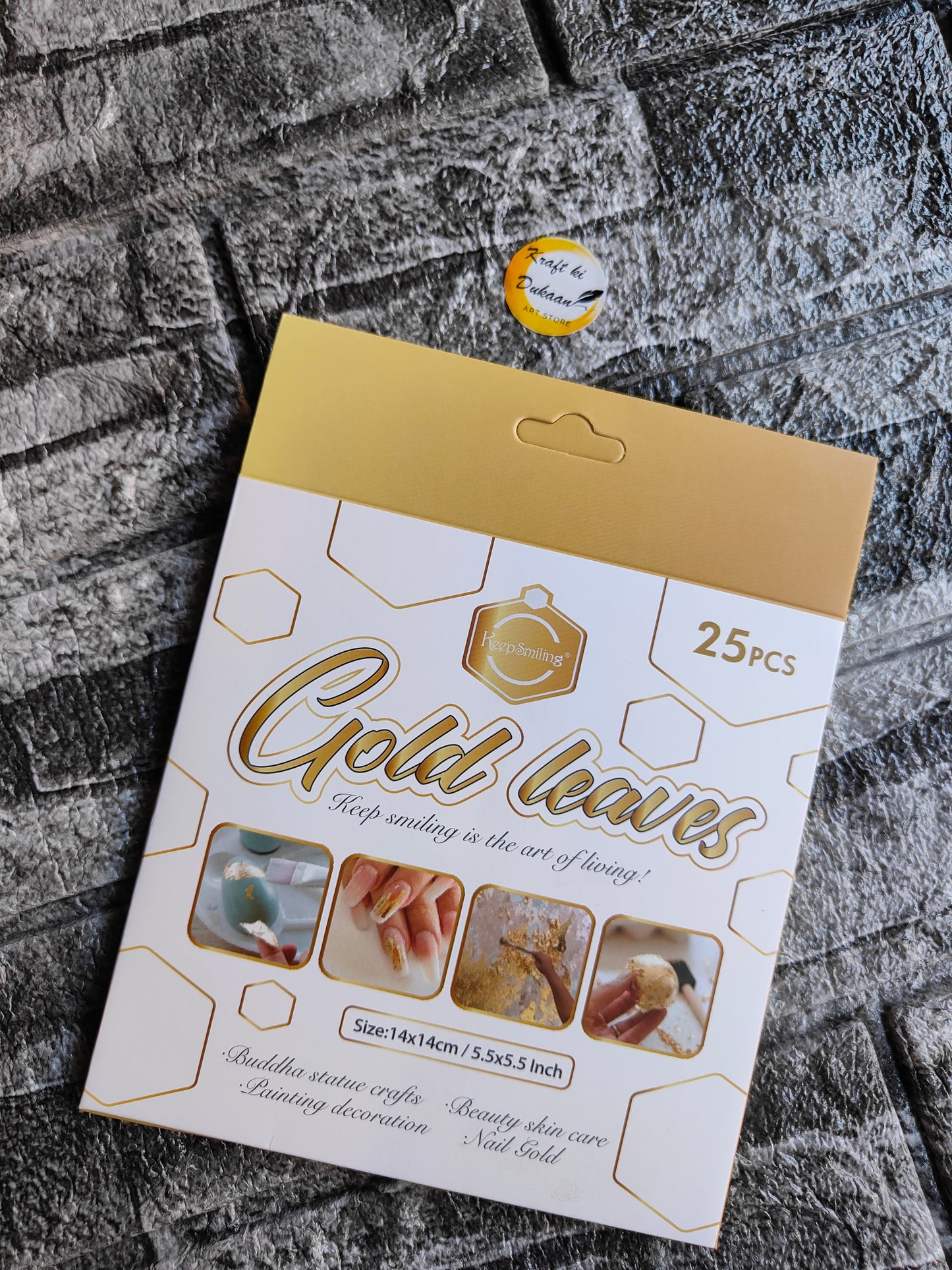 Metallic Foil Flakes Sheet A1 - Kraft ki Dukaan