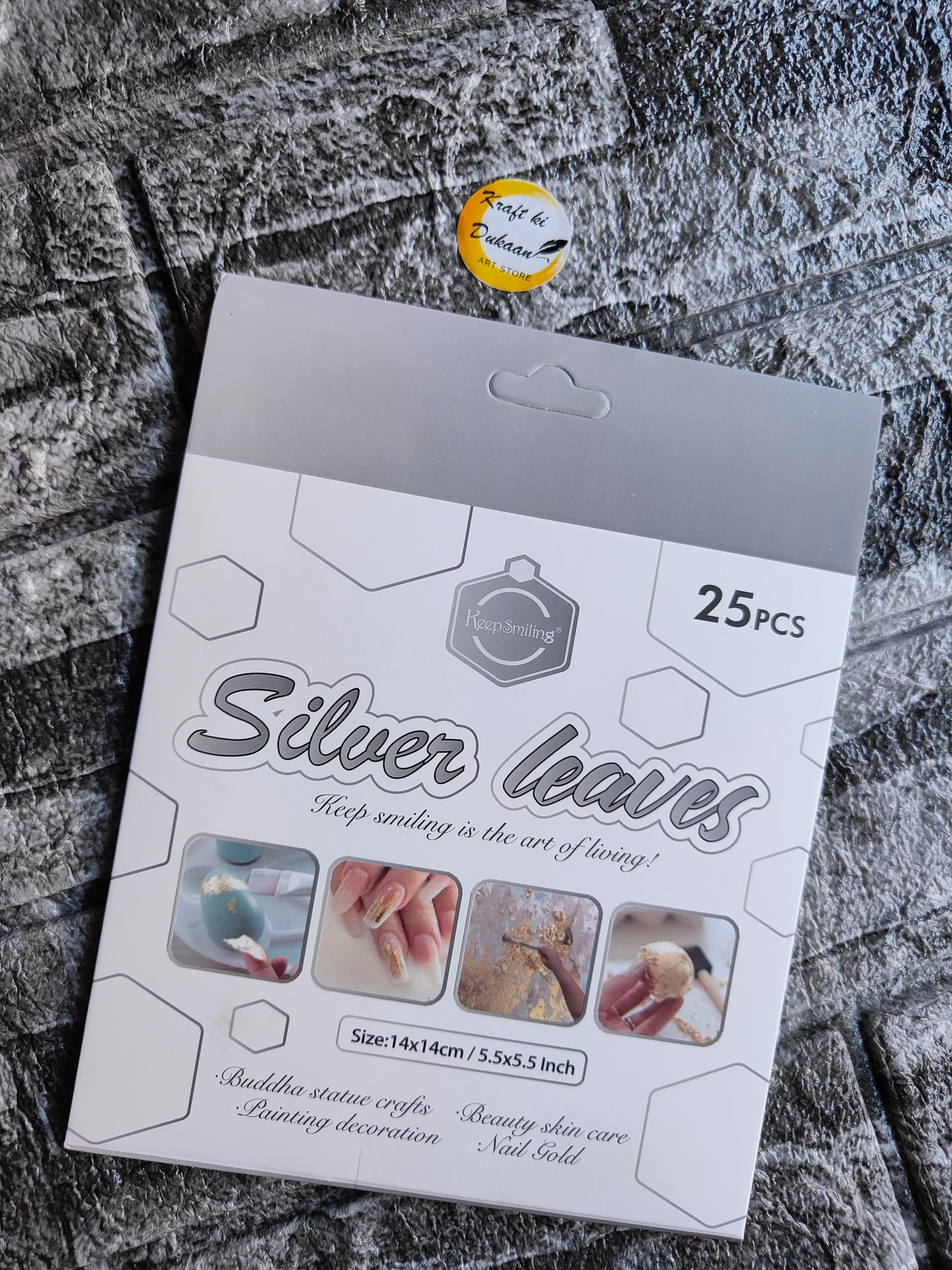 Metallic Foil Flakes Sheet A1 - Kraft ki Dukaan