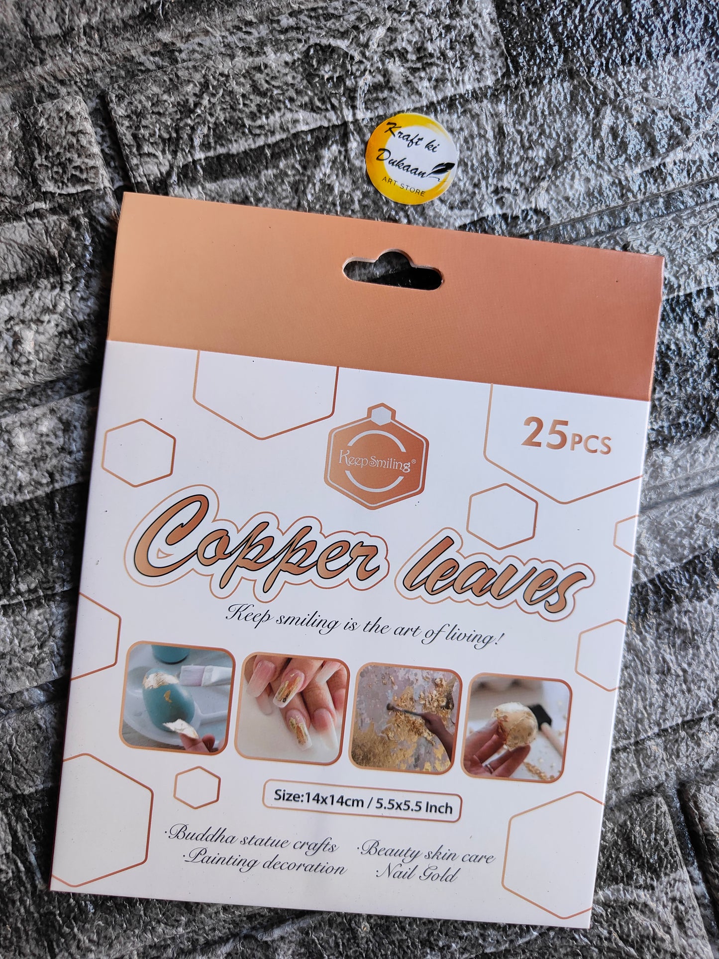 Metallic Foil Flakes Sheet A1 - Kraft ki Dukaan