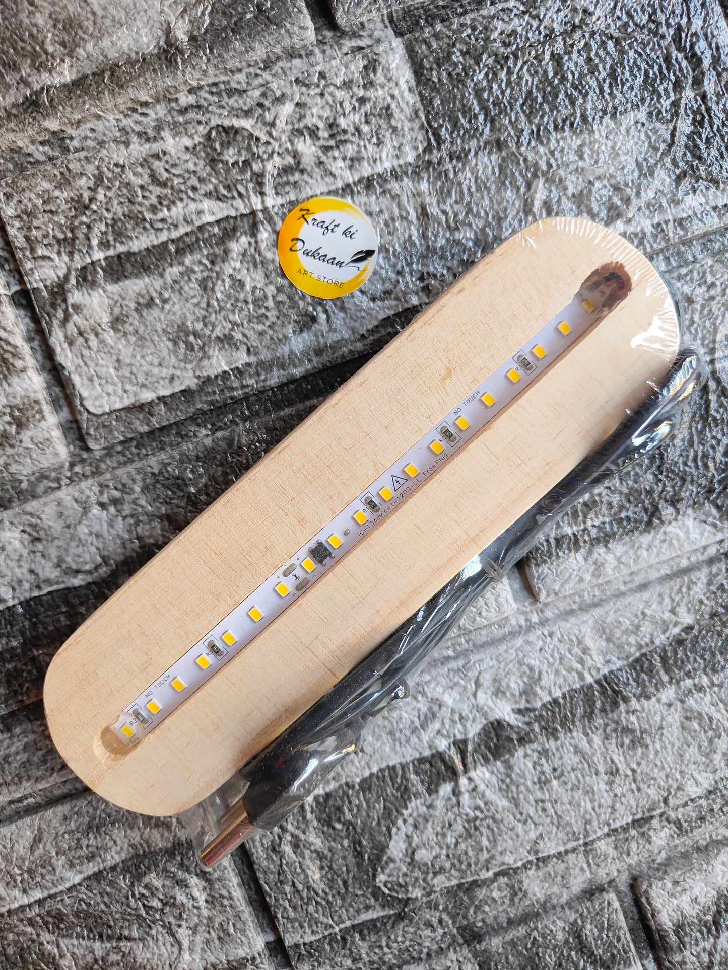 Wooden Stand with LED Light - Kraft ki Dukaan