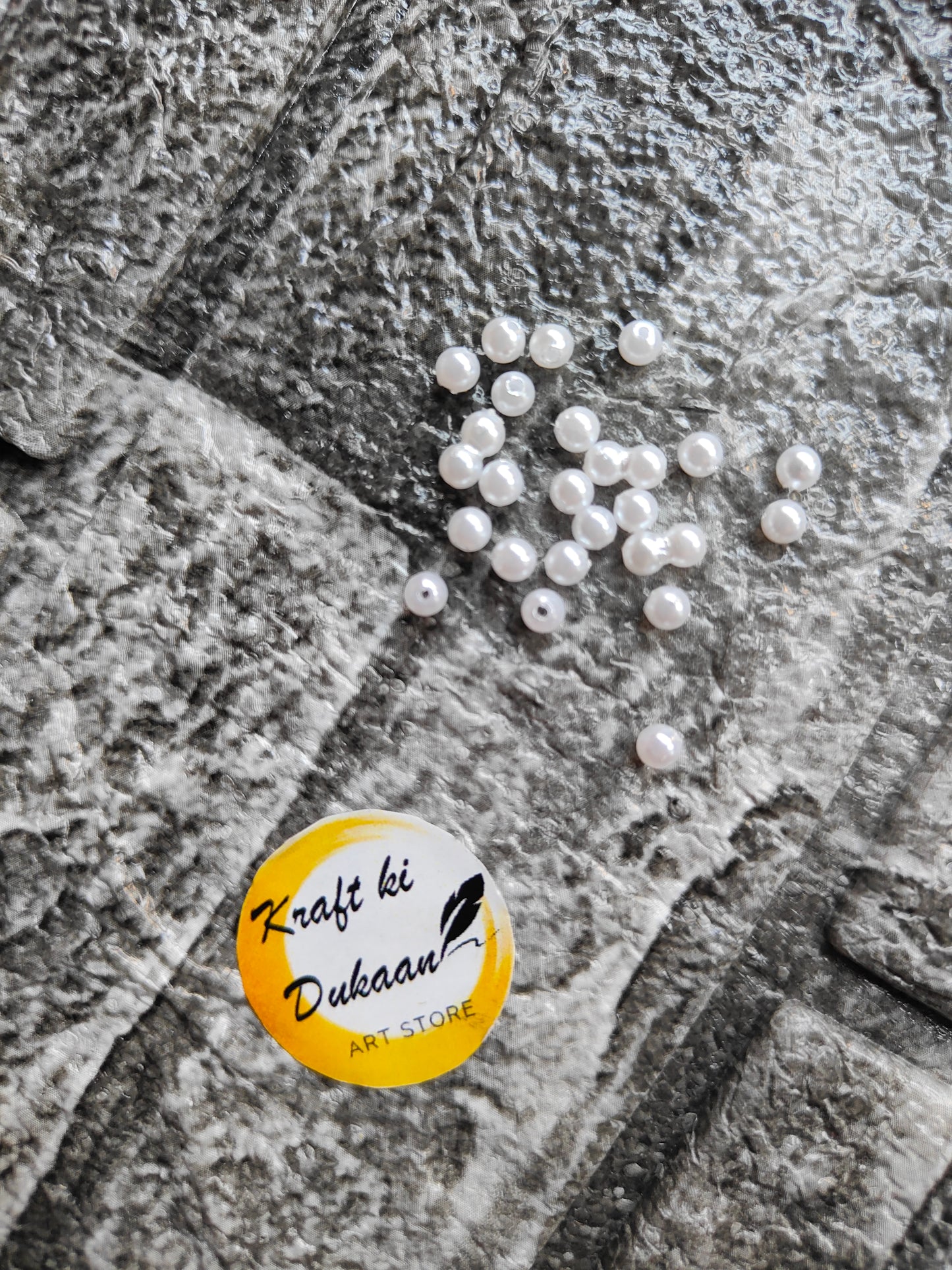 White Pearl Beads - Kraft ki Dukaan