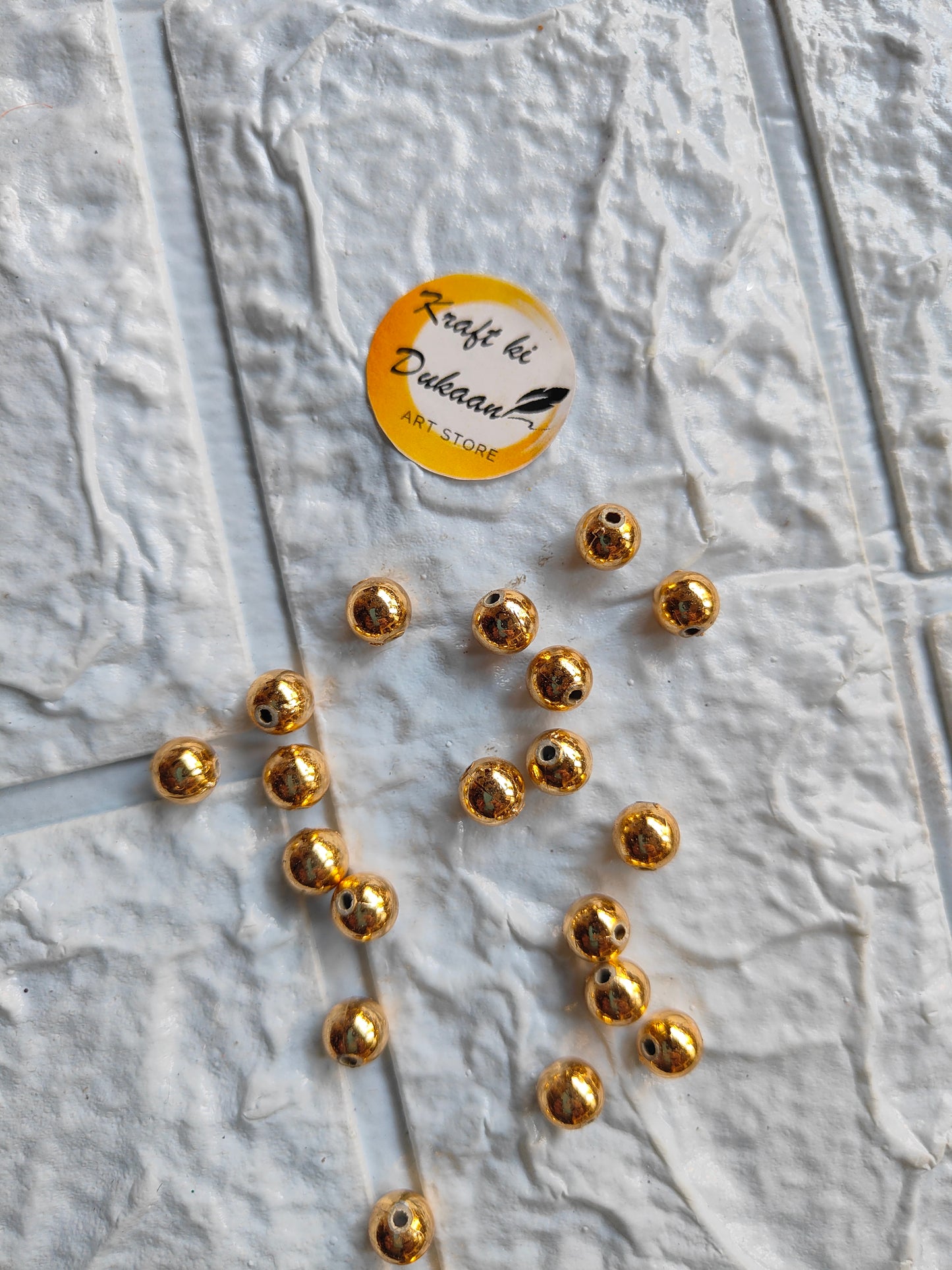 Golden Pearl Beads - Kraft ki Dukaan