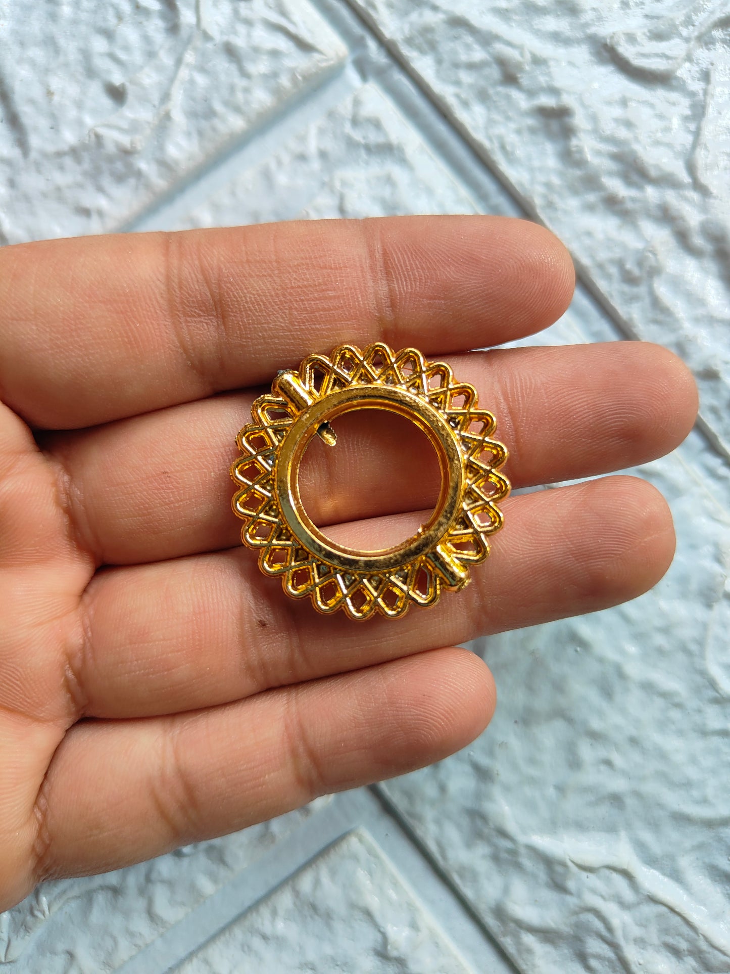 Golden Flower Kadi Beads Pack of 25 - Kraft ki Dukaan