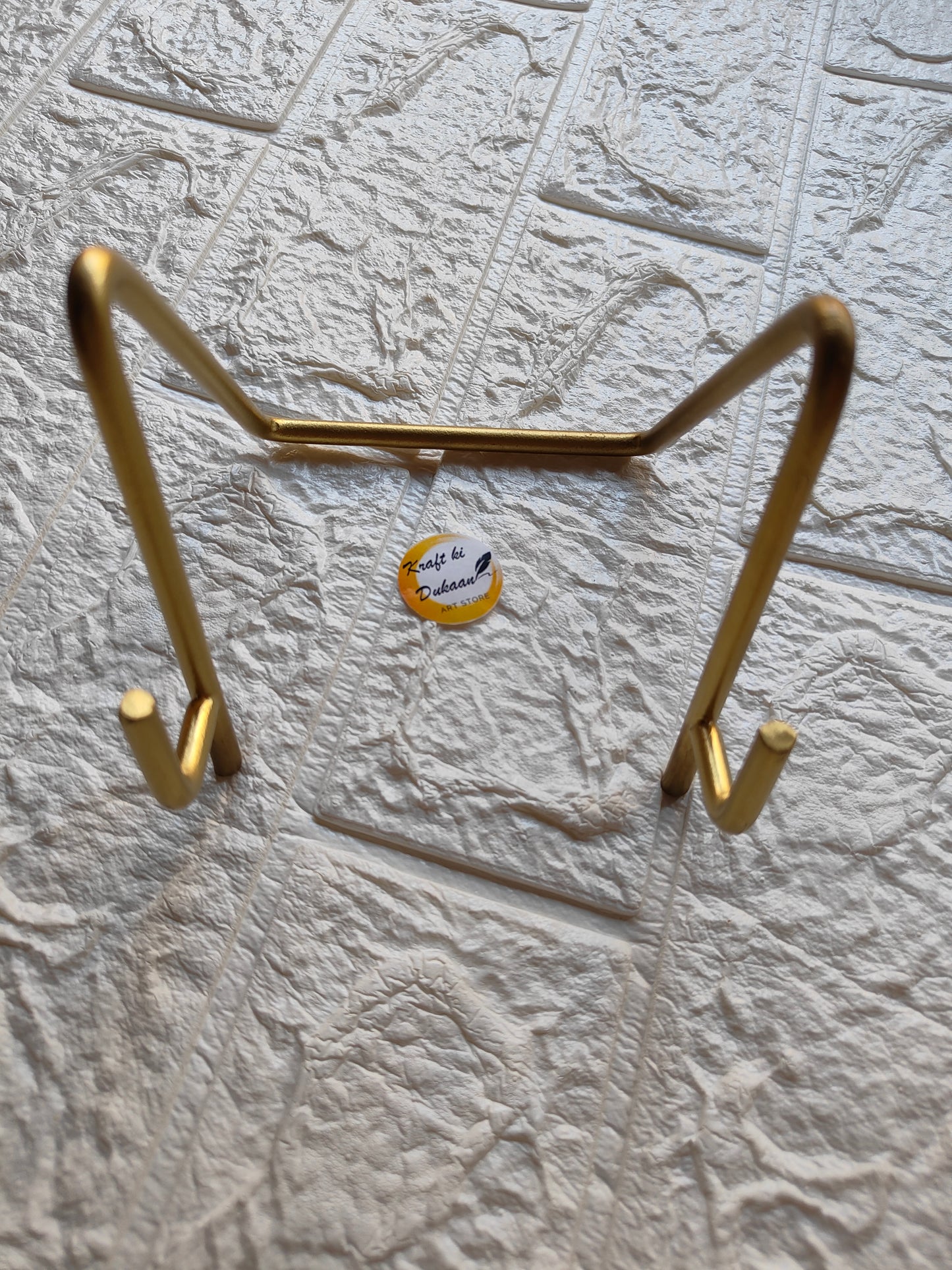 Golden Metal Stand C - Kraft ki Dukaan