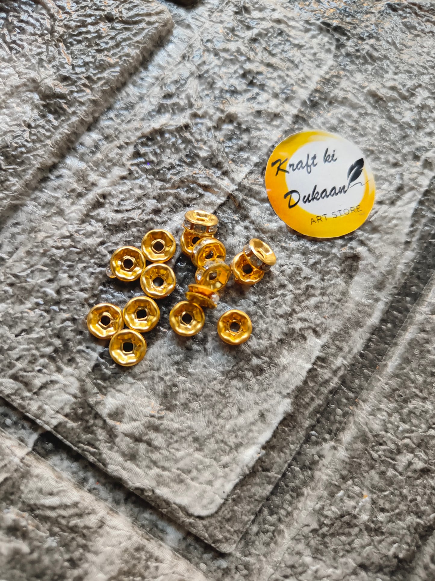 Designer Diamond Beads Pack of 50 - Kraft ki Dukaan