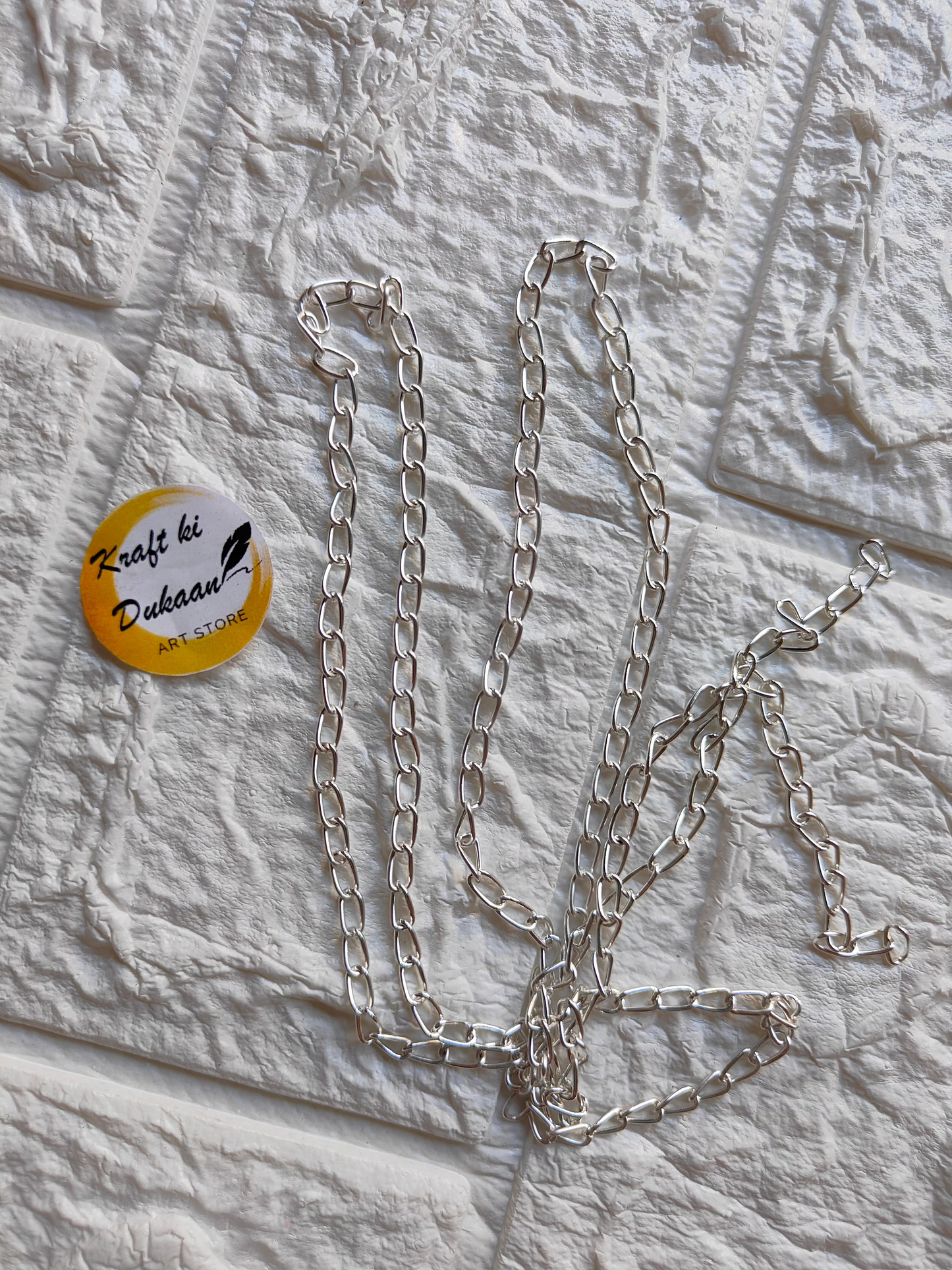 Designer Silver Chain A1 - Kraft ki Dukaan