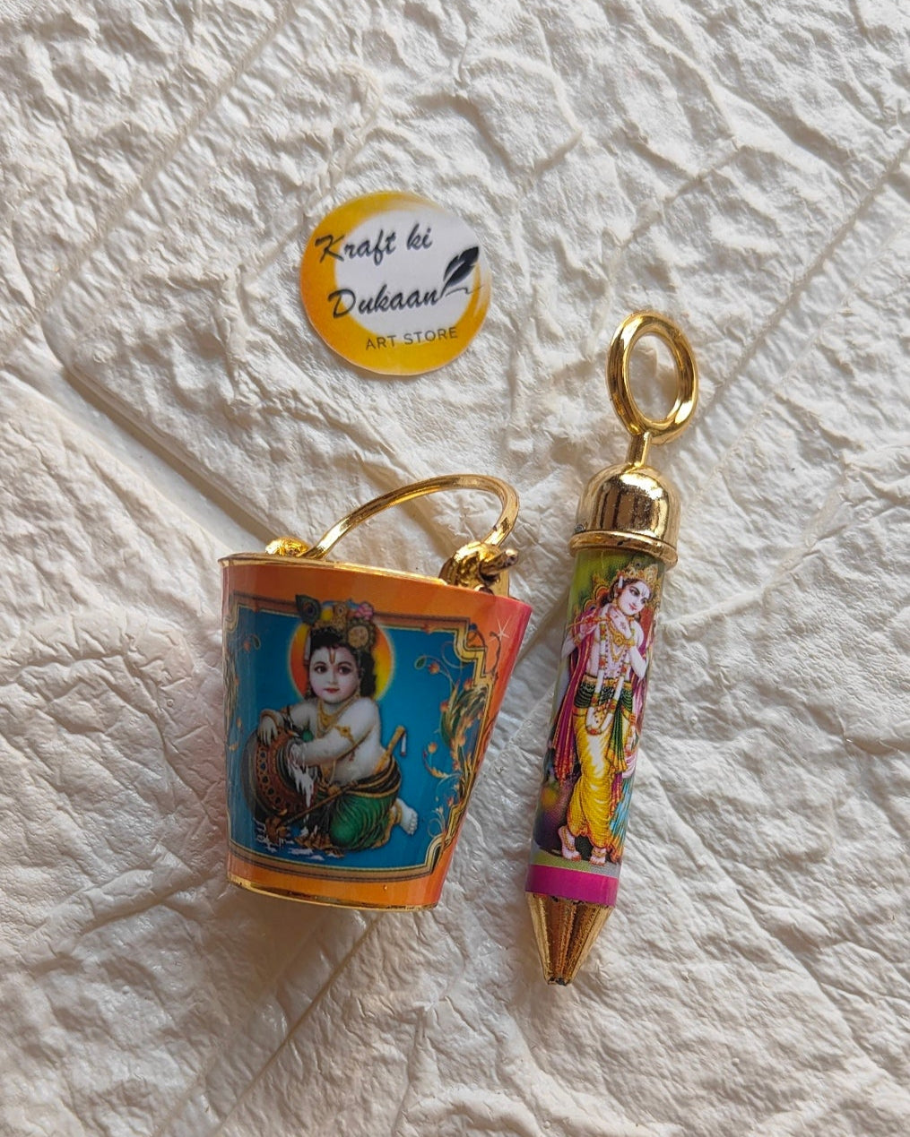 Design Bucket with Pichkari Set A1 - Kraft ki Dukaan