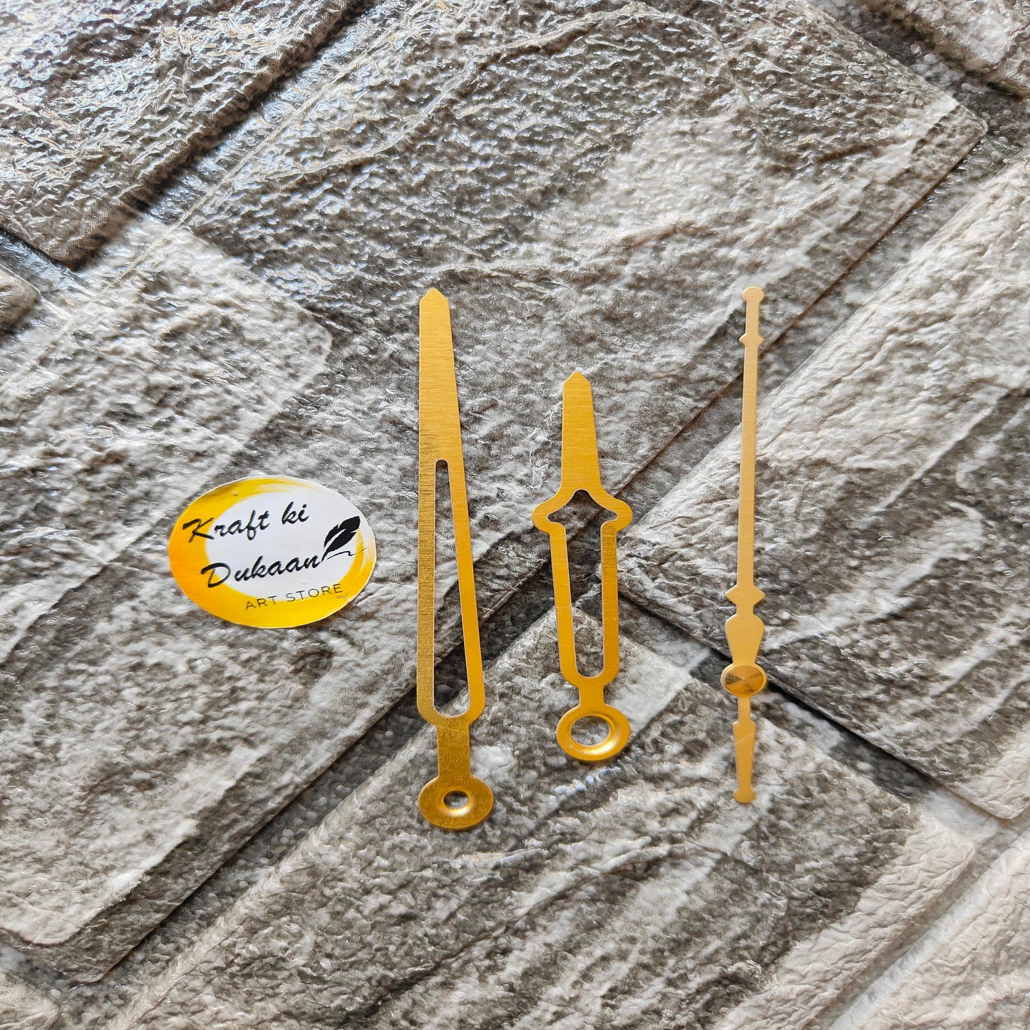 Clock Hands Gold Metal C1 - Kraft ki Dukaan