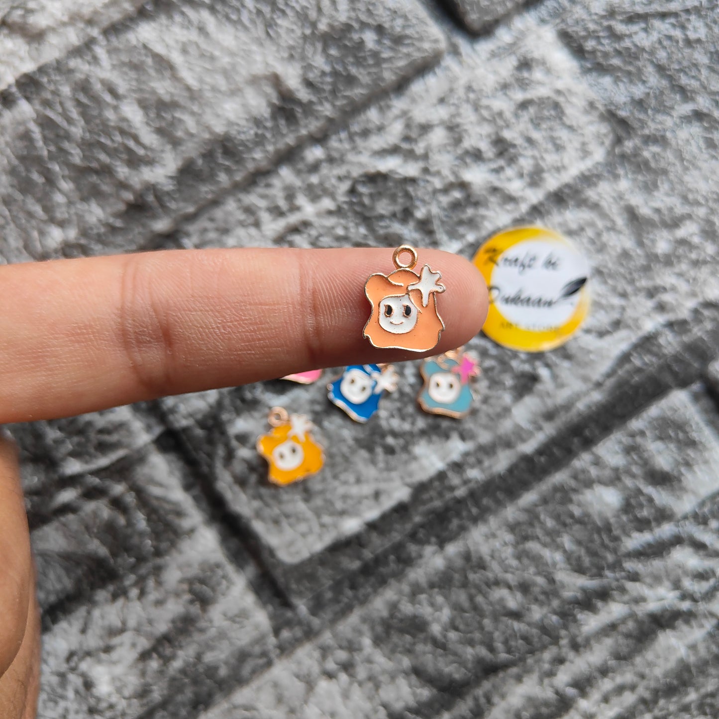 Multi Star Metal Charms 10PC Set - Kraft ki Dukaan