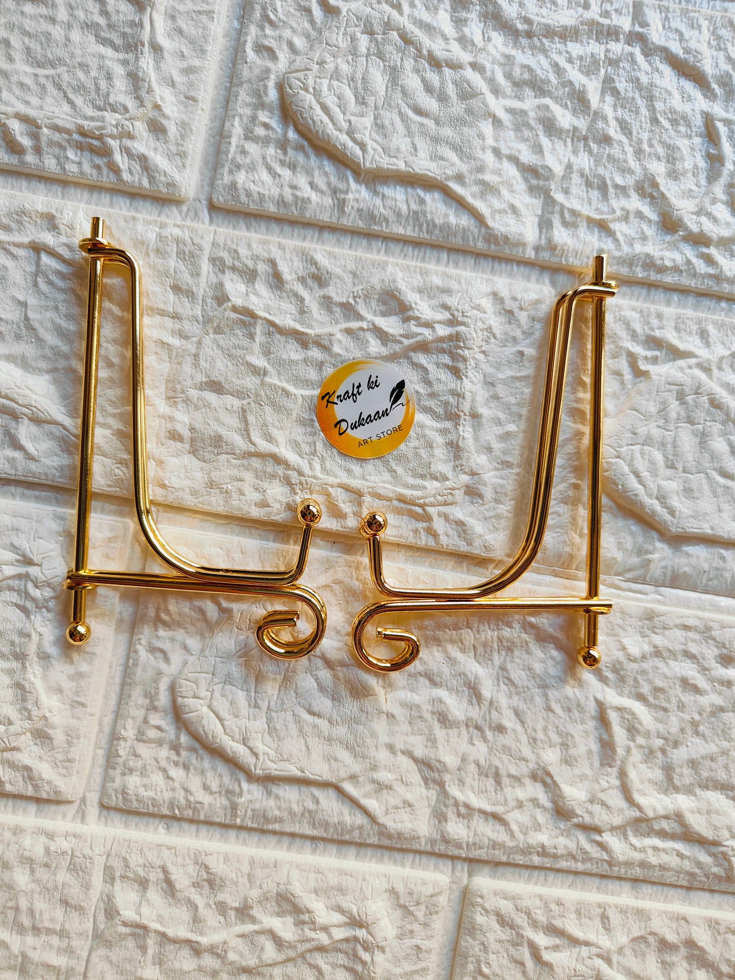 Golden Metal Stand foldable - Kraft ki Dukaan