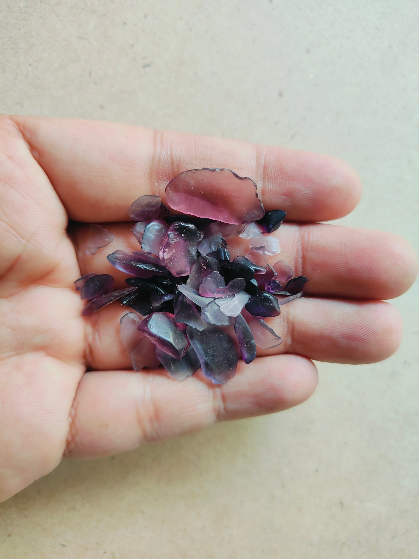 Natural Purple Amethyst Stone Chips - Kraft ki Dukaan