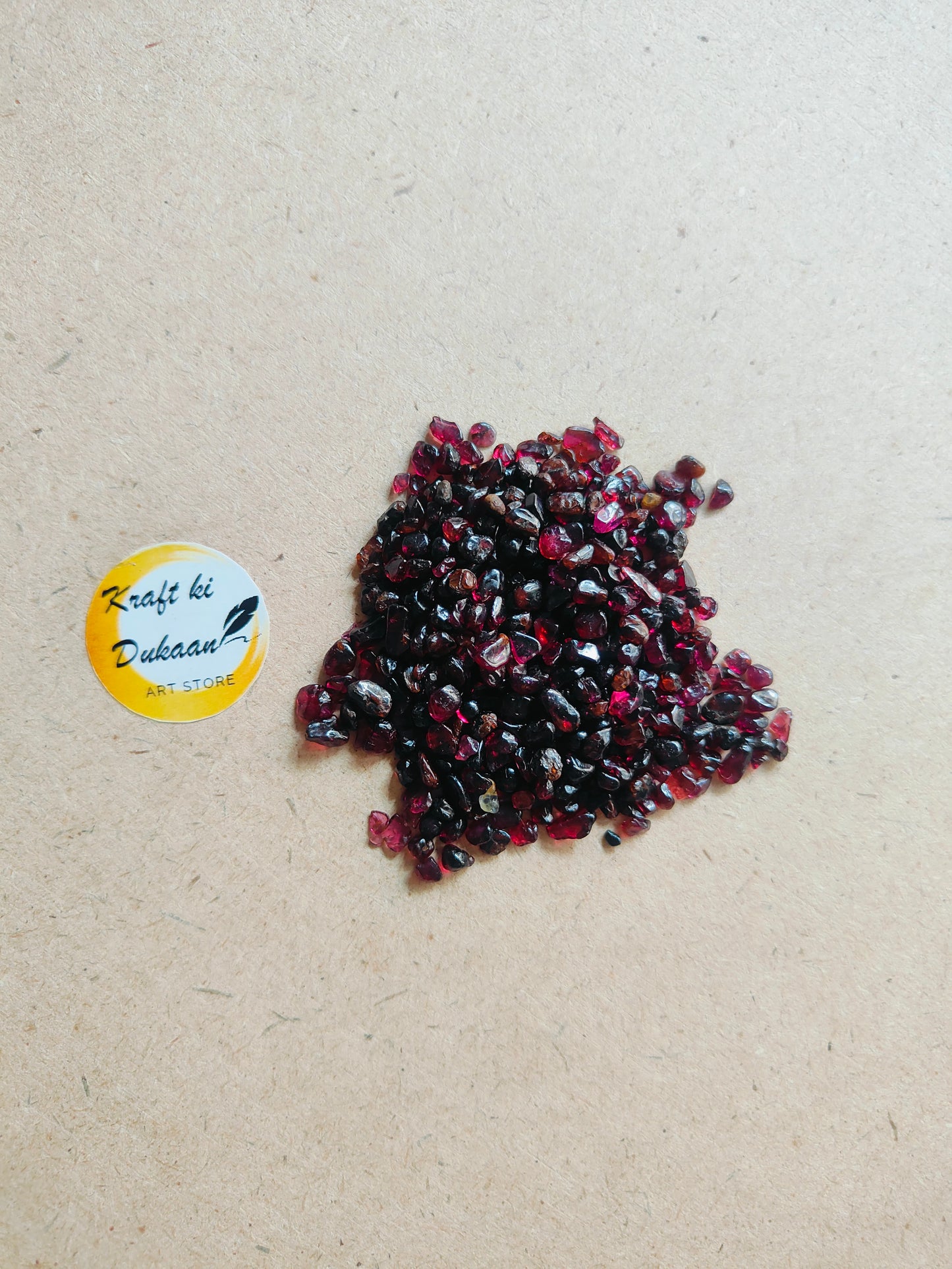 Natural Red Garnet Stones - Kraft ki Dukaan