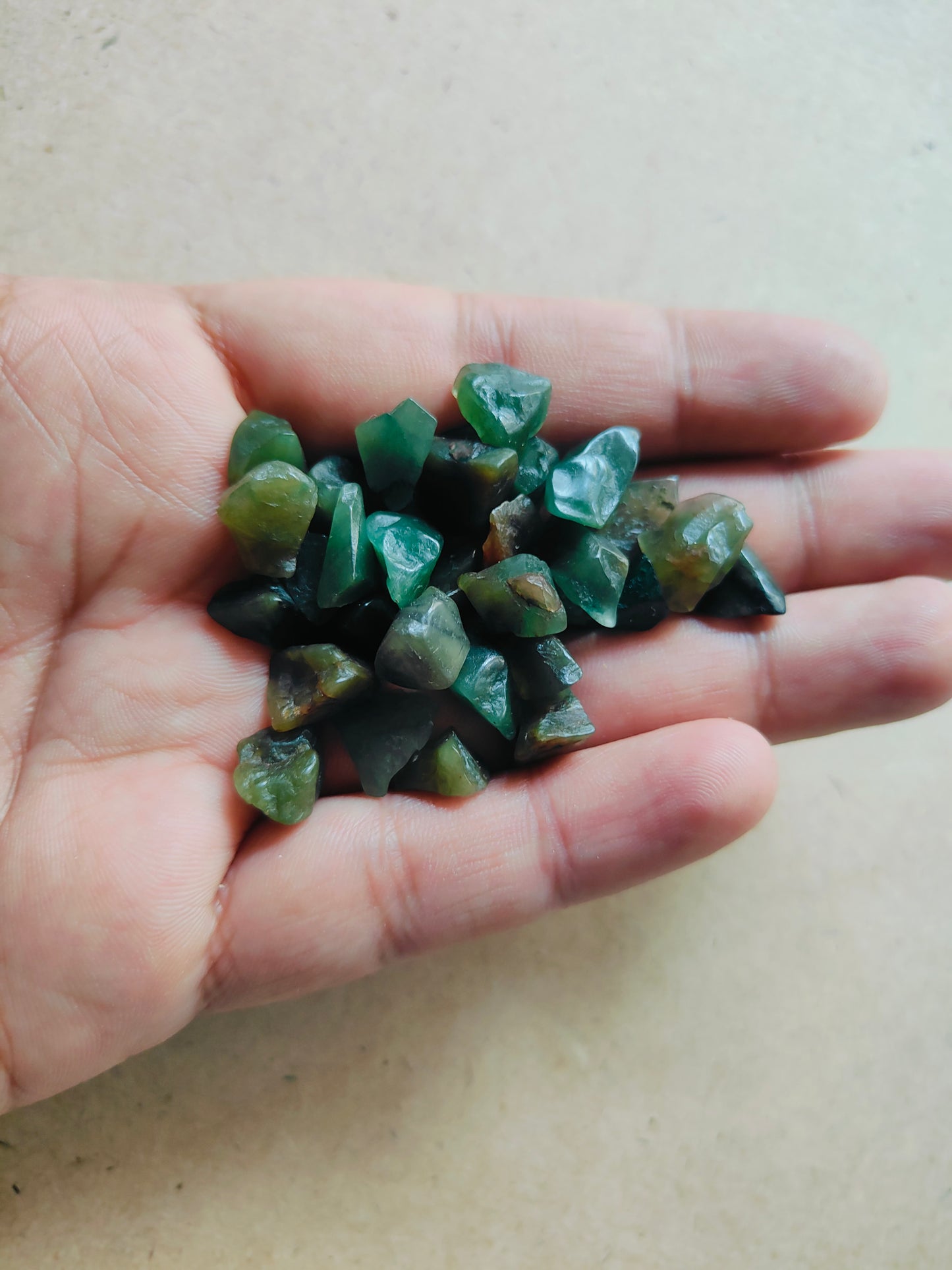 Natural Green Jade Stones - Kraft ki Dukaan