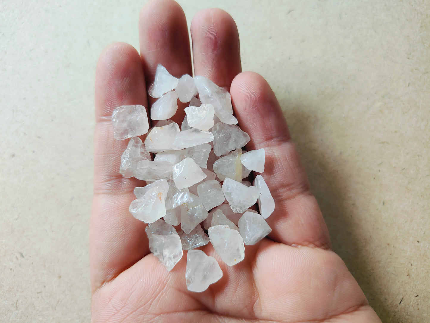 Natural Rose Quartz Stones - Kraft ki Dukaan