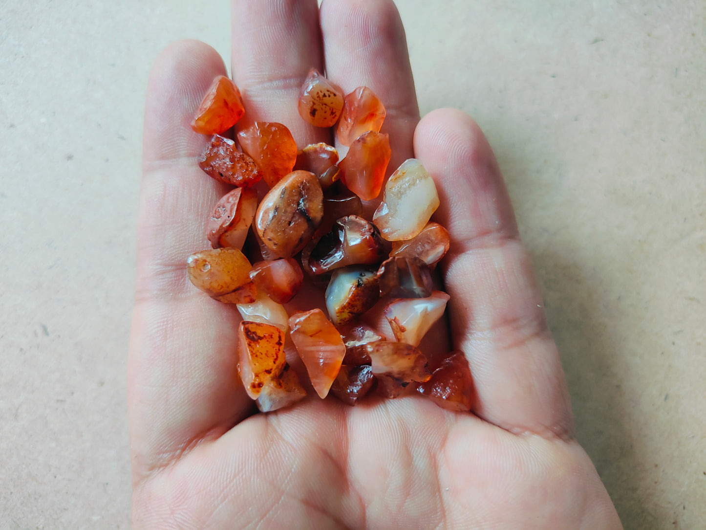 Natural Red Carnelian Stones - Kraft ki Dukaan