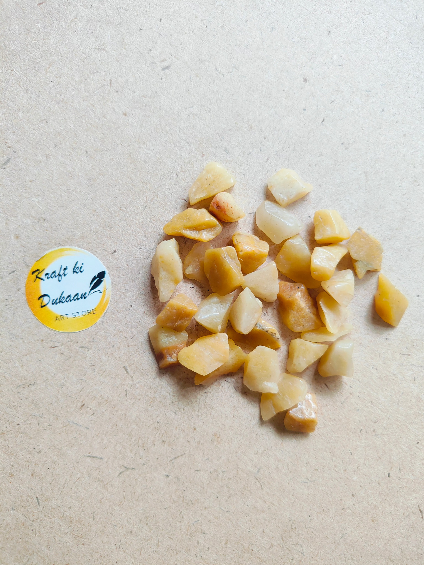 Natural Yellow Aventurine Stones - Kraft ki Dukaan
