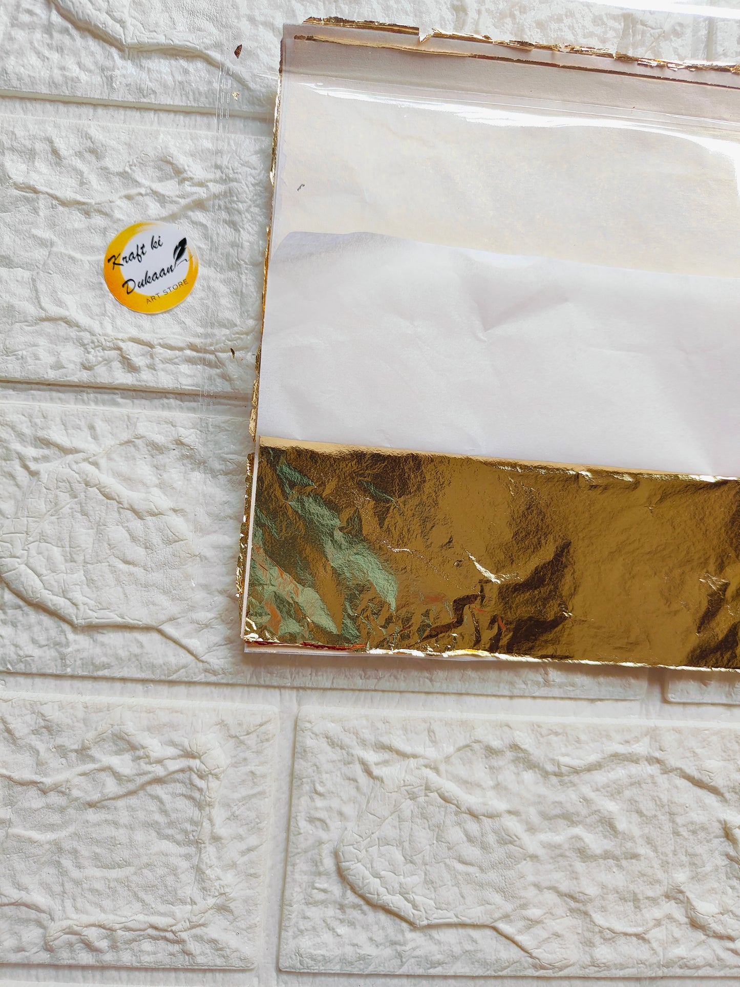 Metallic Foil Flakes Sheet A3 - Kraft ki Dukaan