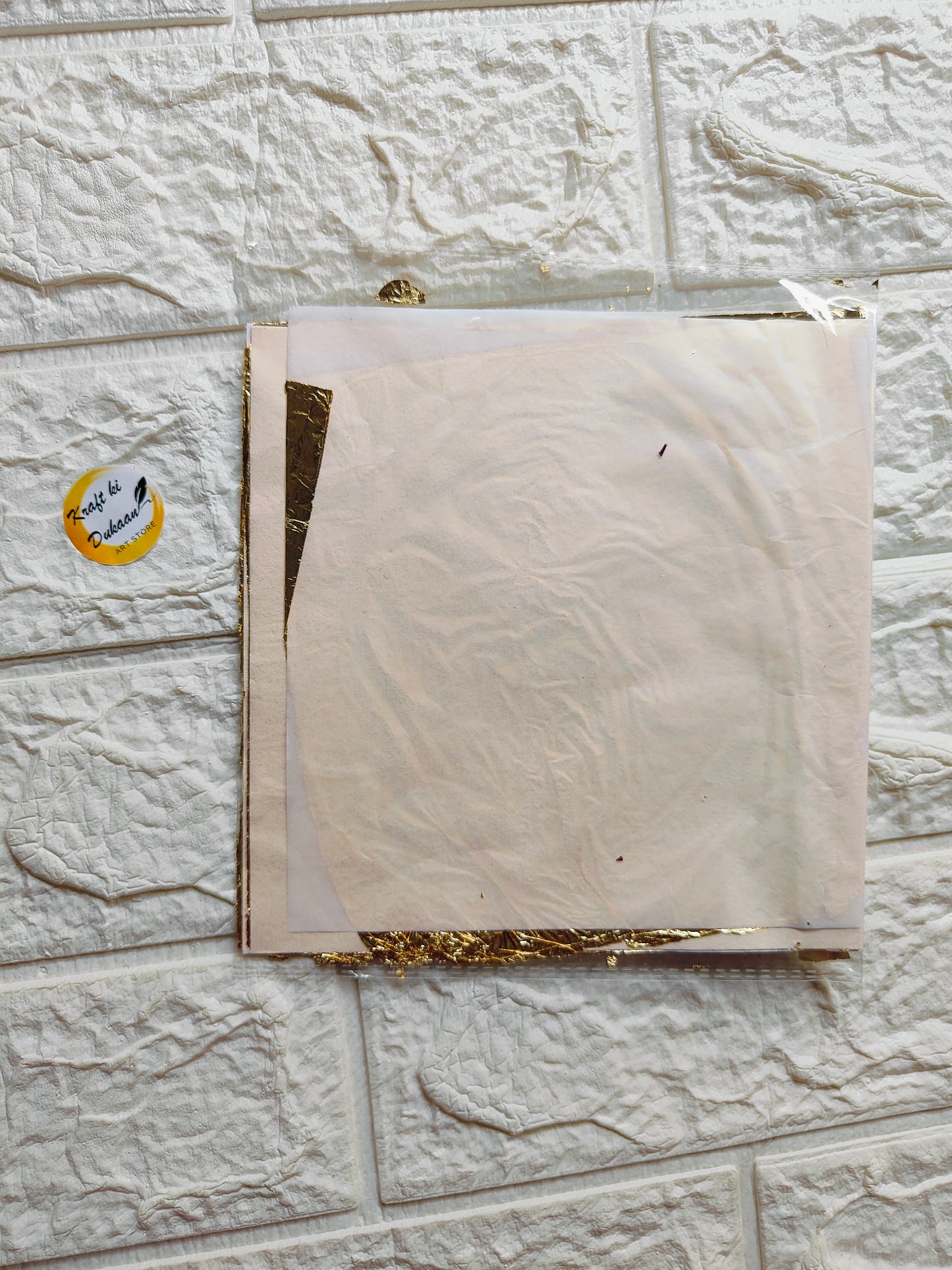 Metallic Foil Flakes Sheet A2 - Kraft ki Dukaan