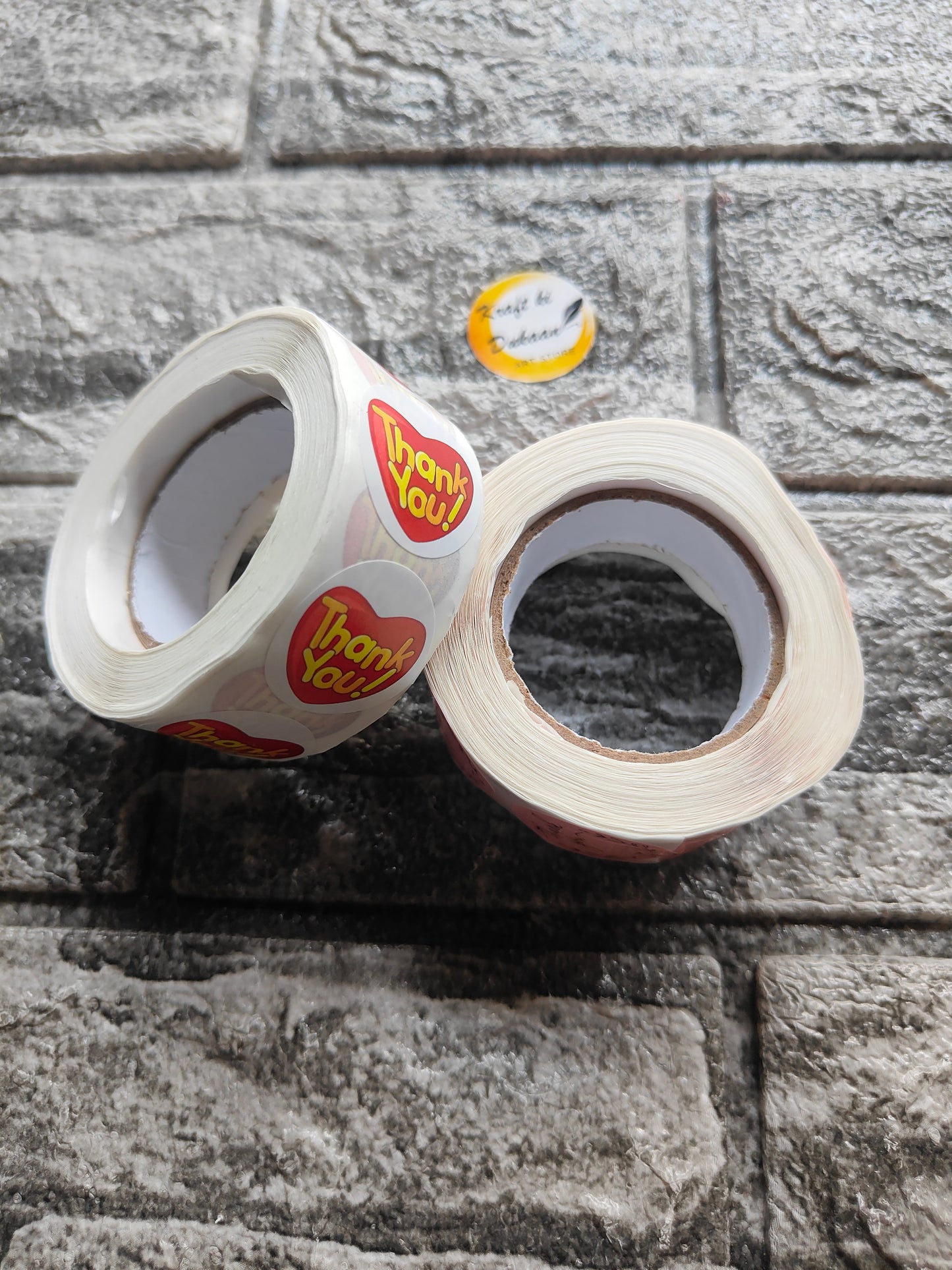 Thank You Stickers Tape A1 - Kraft ki Dukaan