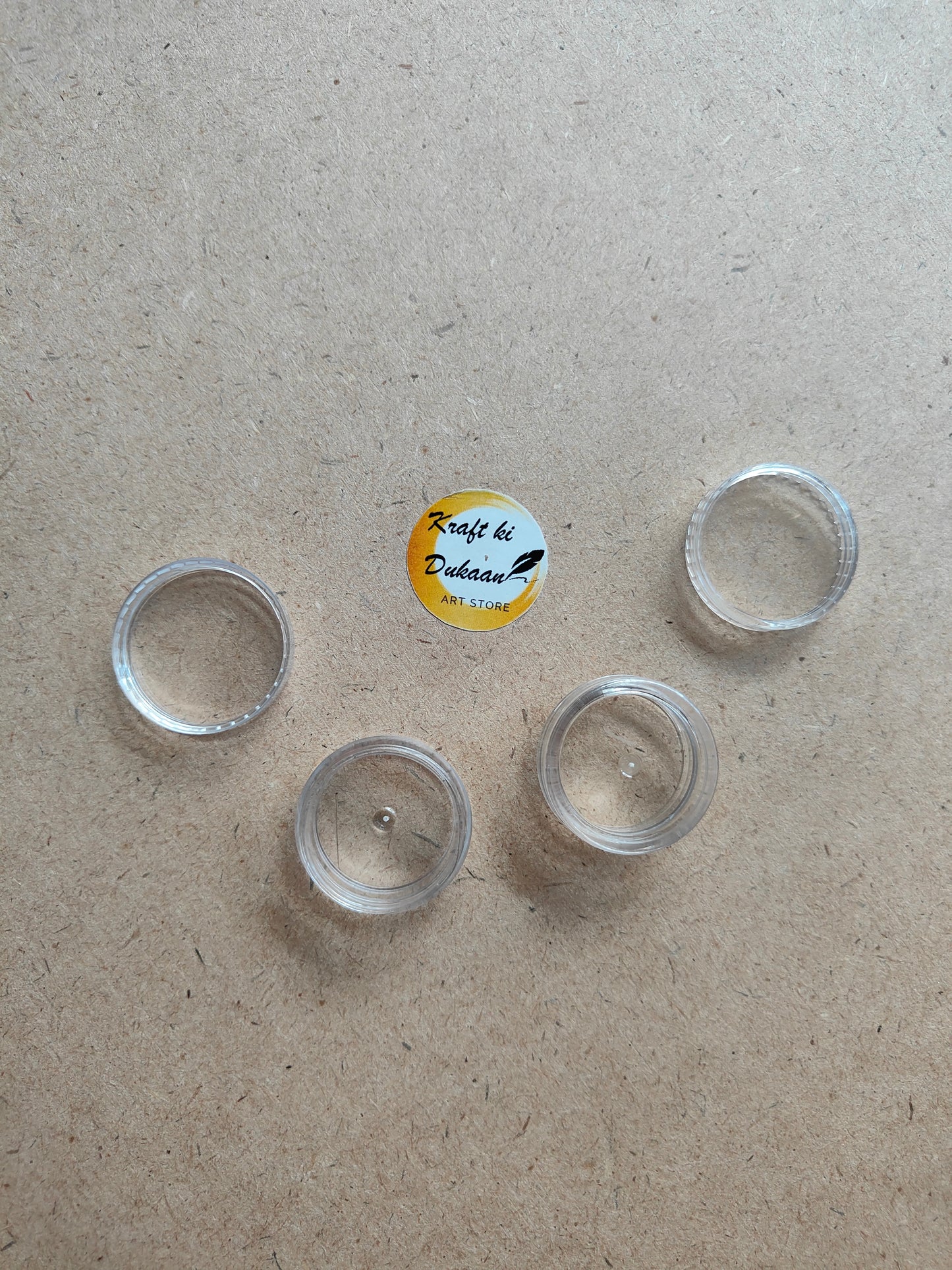 Empty Acrylic Bottles Set - Kraft ki Dukaan