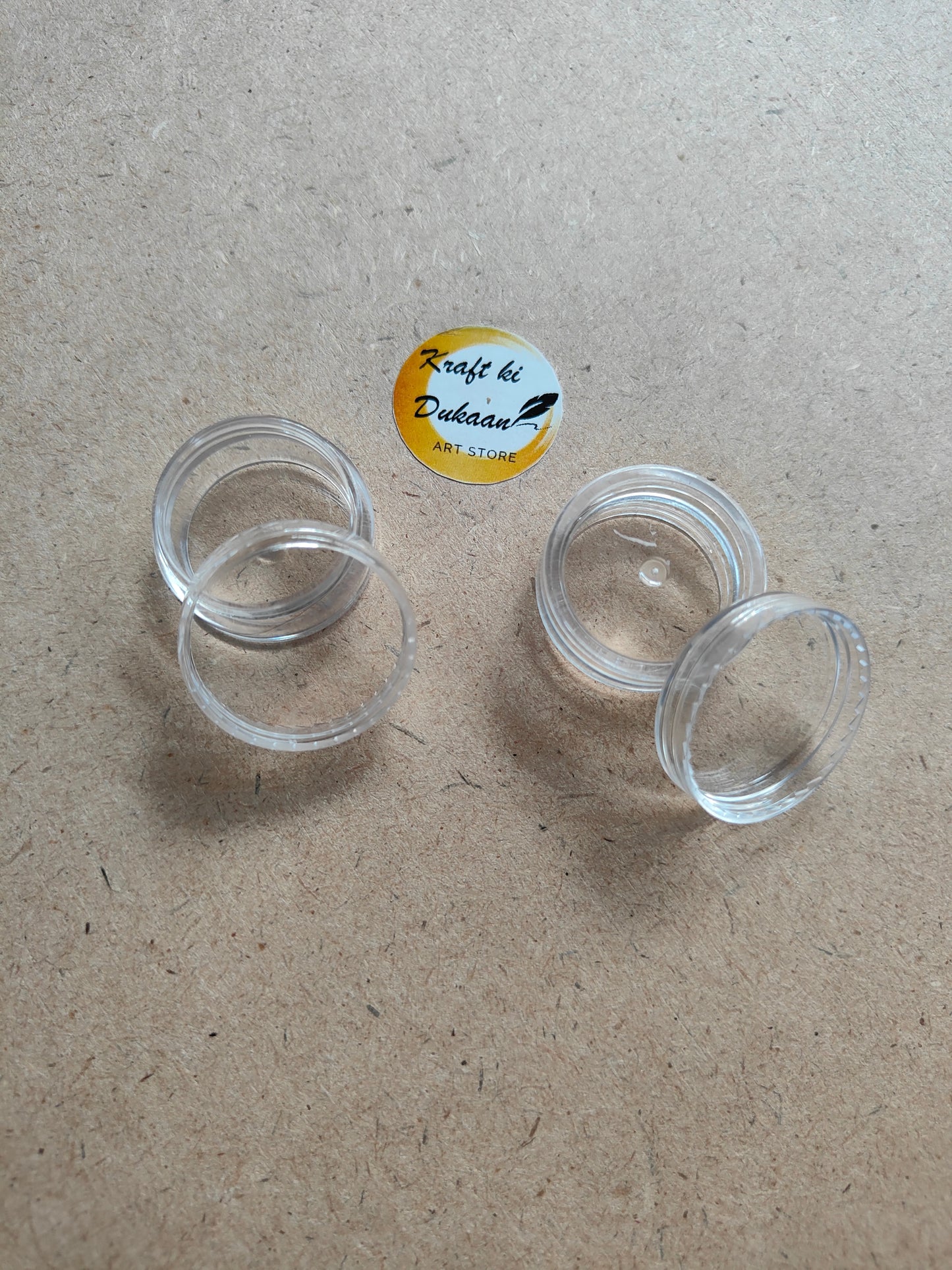 Empty Acrylic Bottles Set - Kraft ki Dukaan