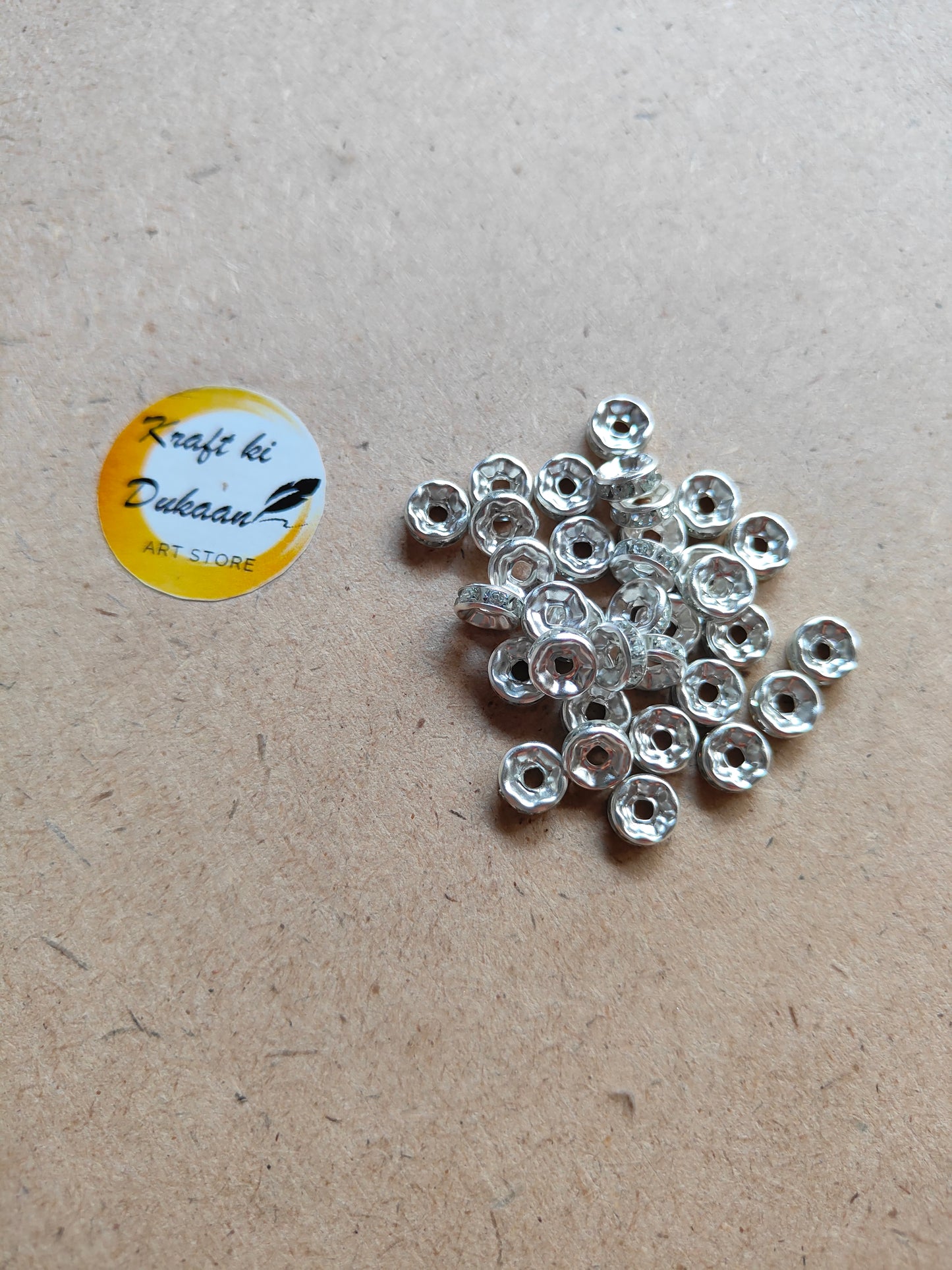 Designer Diamond Beads Pack of 50 - Kraft ki Dukaan