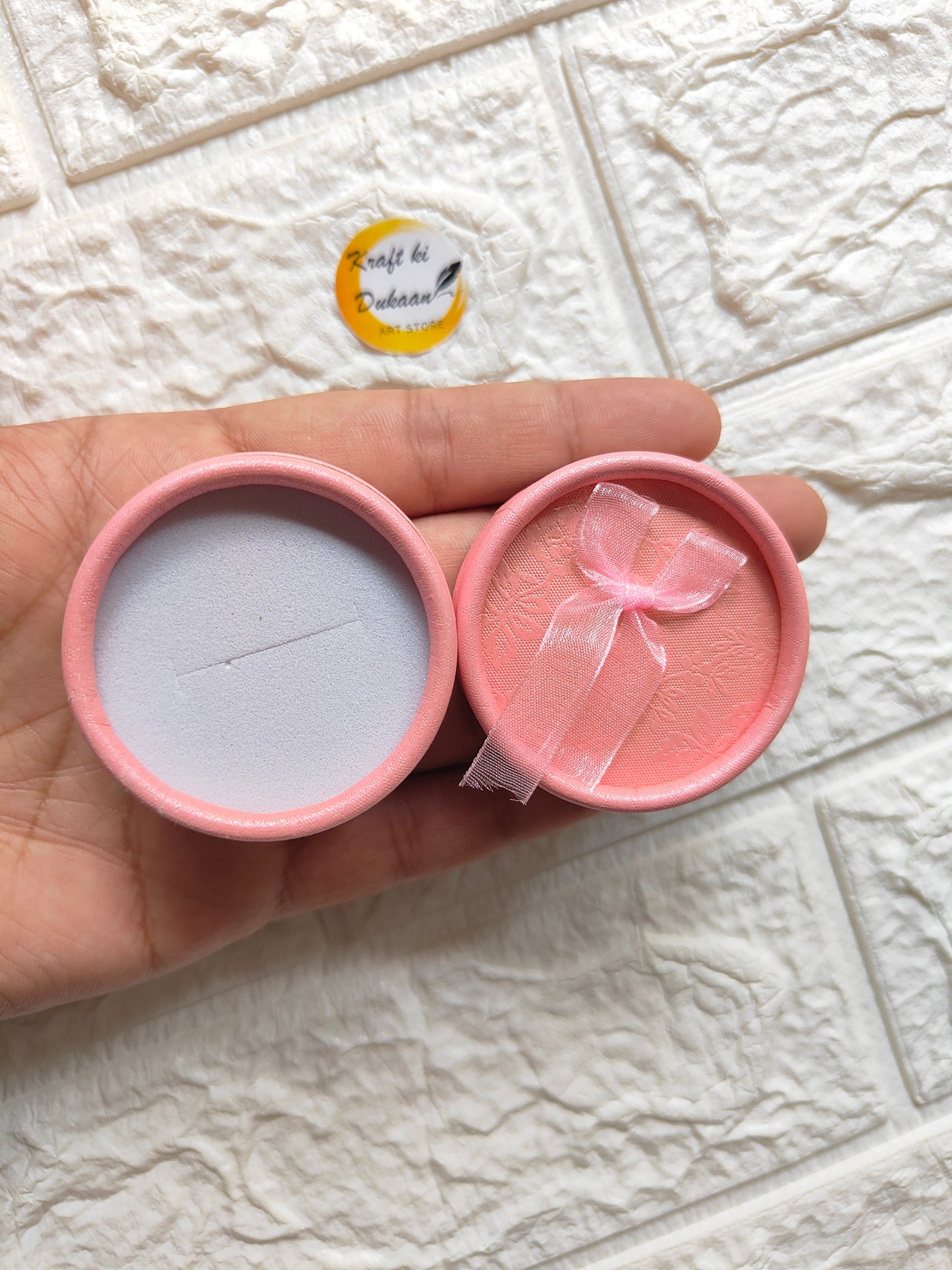 Round Ring Box Pink - Kraft ki Dukaan