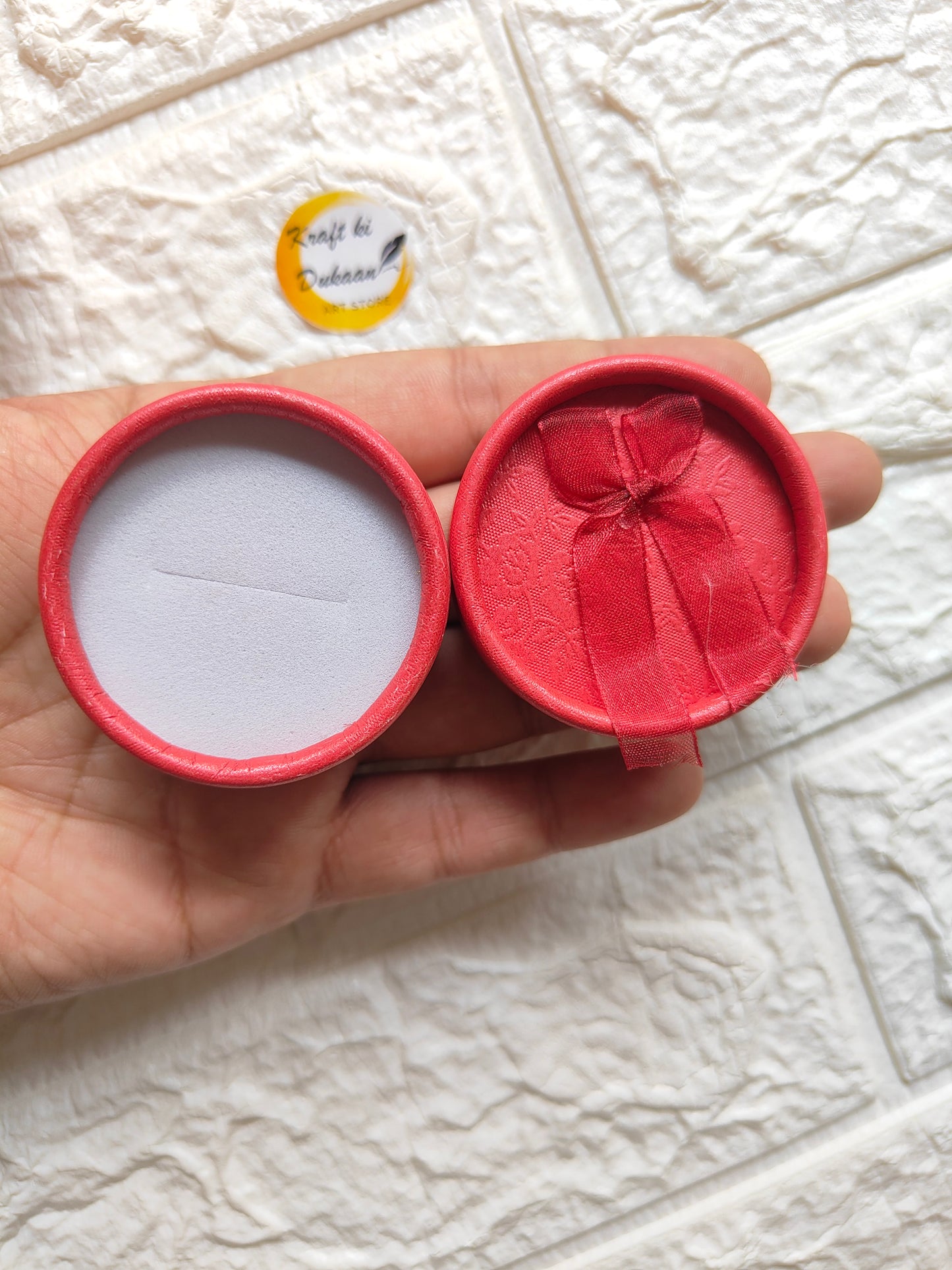 Round Ring Box Red - Kraft ki Dukaan