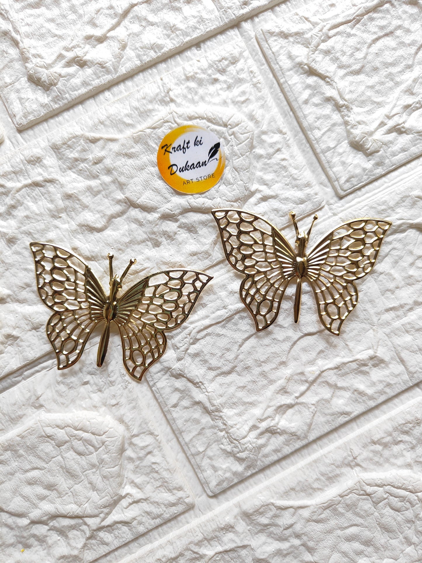 Metal Butterfly Charms pack of 25 - Kraft ki Dukaan