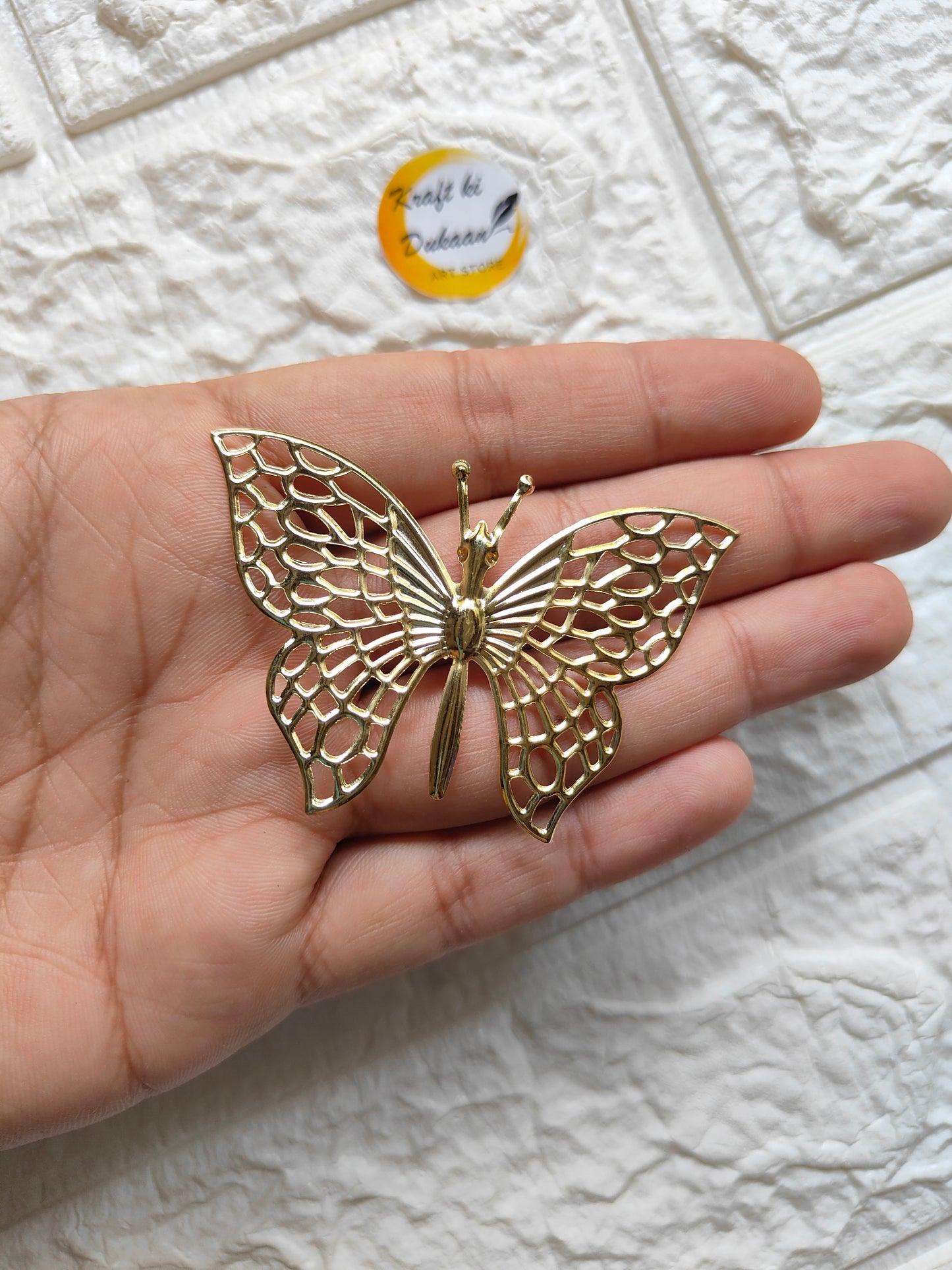 Metal Butterfly Charms pack of 25 - Kraft ki Dukaan