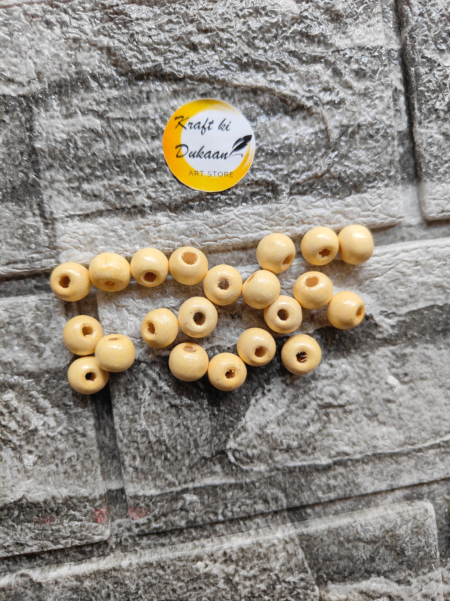Wooden Round Beads - Kraft ki Dukaan