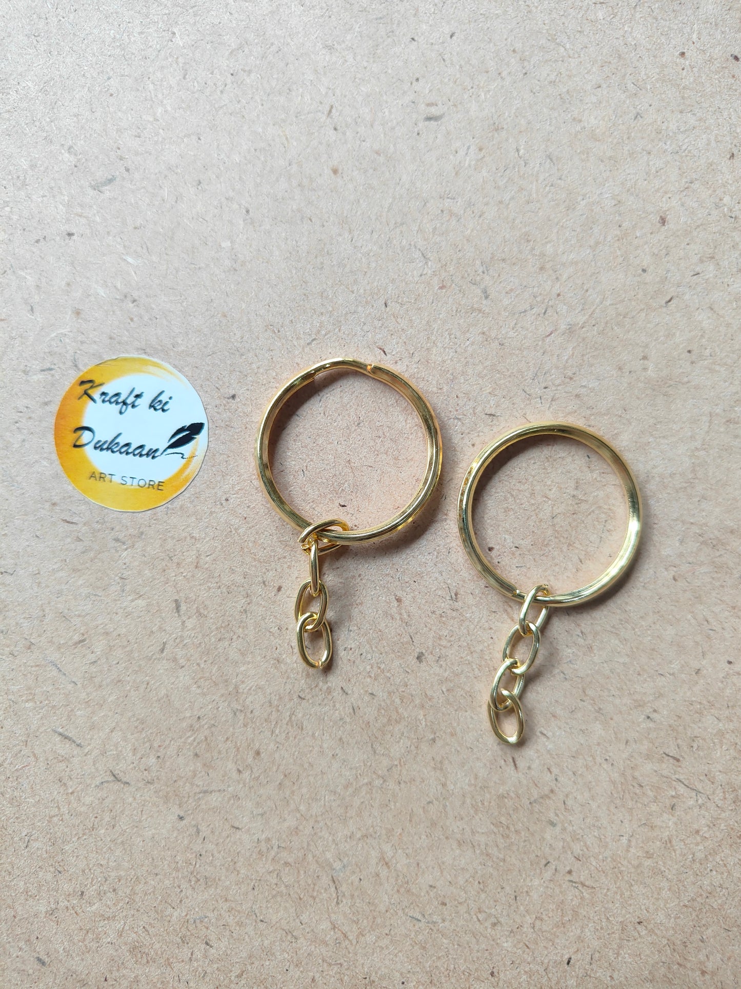 Keychain Ring Round Pack of 50 - Kraft ki Dukaan