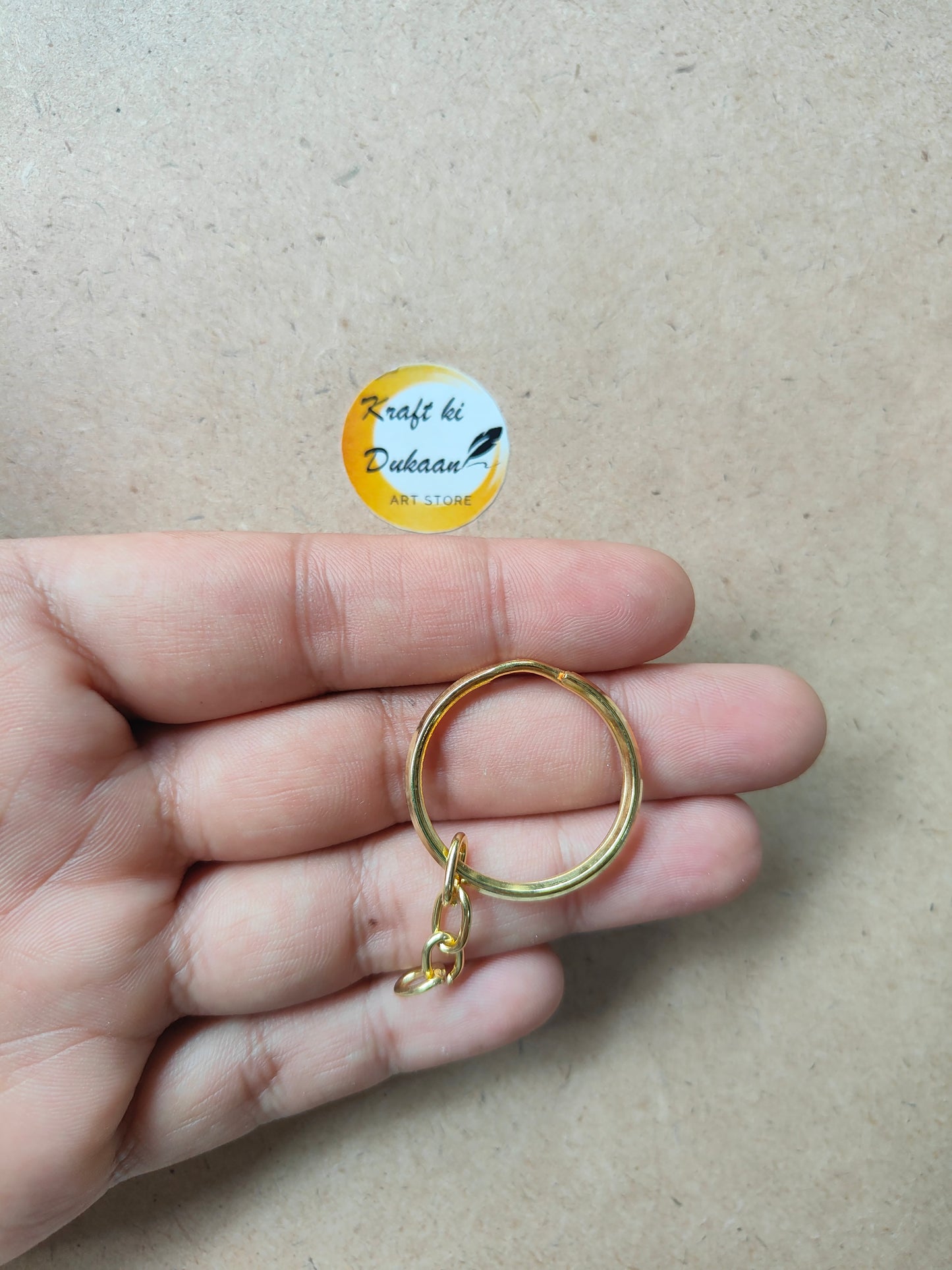 Keychain Ring Round Pack of 50 - Kraft ki Dukaan