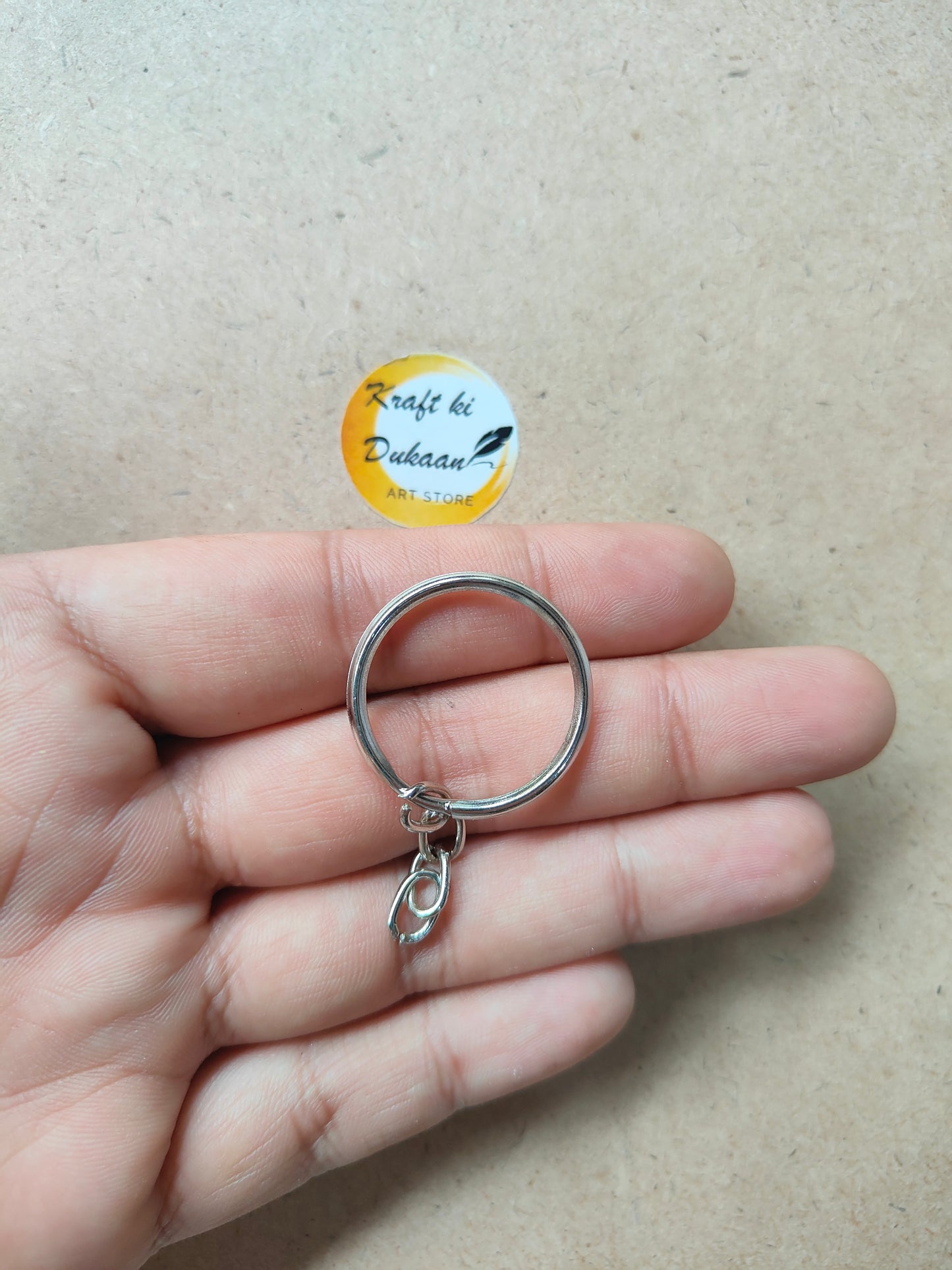 Keychain Ring Round Pack of 50 - Kraft ki Dukaan