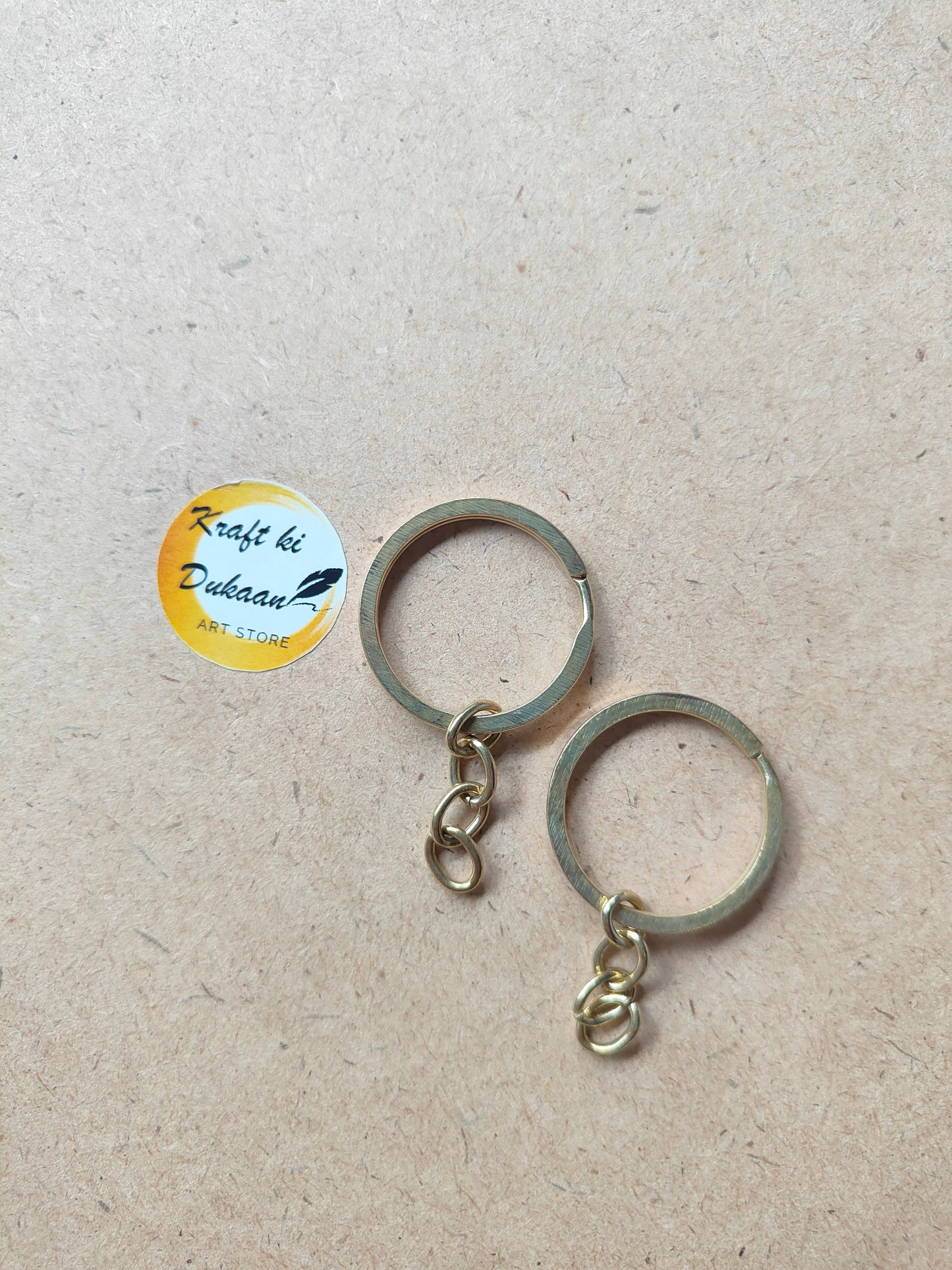 Keychain Ring Flat Pack of 50 - Kraft ki Dukaan