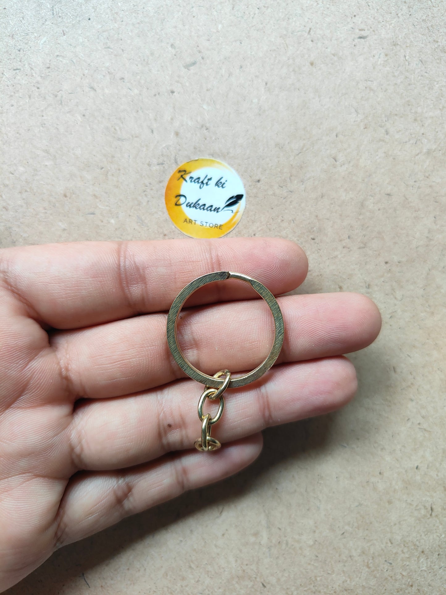 Keychain Ring Flat Pack of 50 - Kraft ki Dukaan