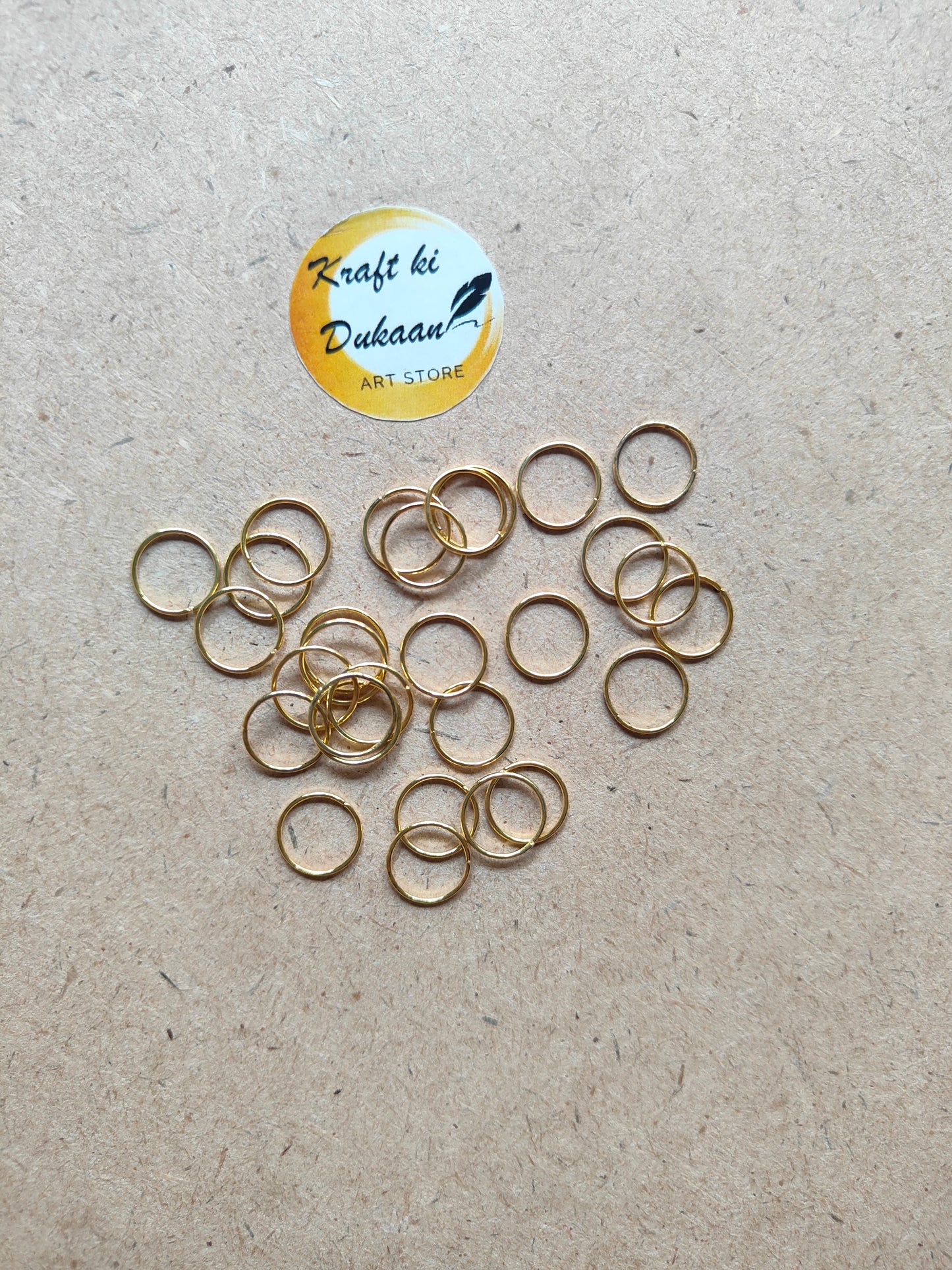 Golden Connector Ring 10MM - Kraft ki Dukaan