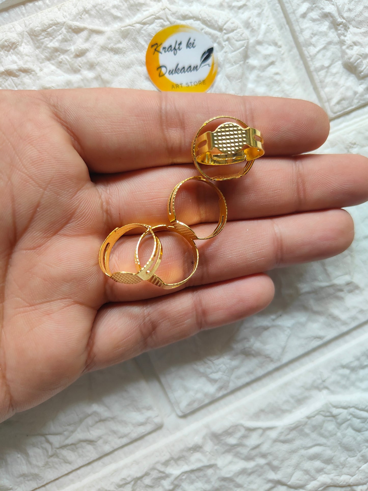 Metal Ring Base Pack of 25 - Kraft ki Dukaan