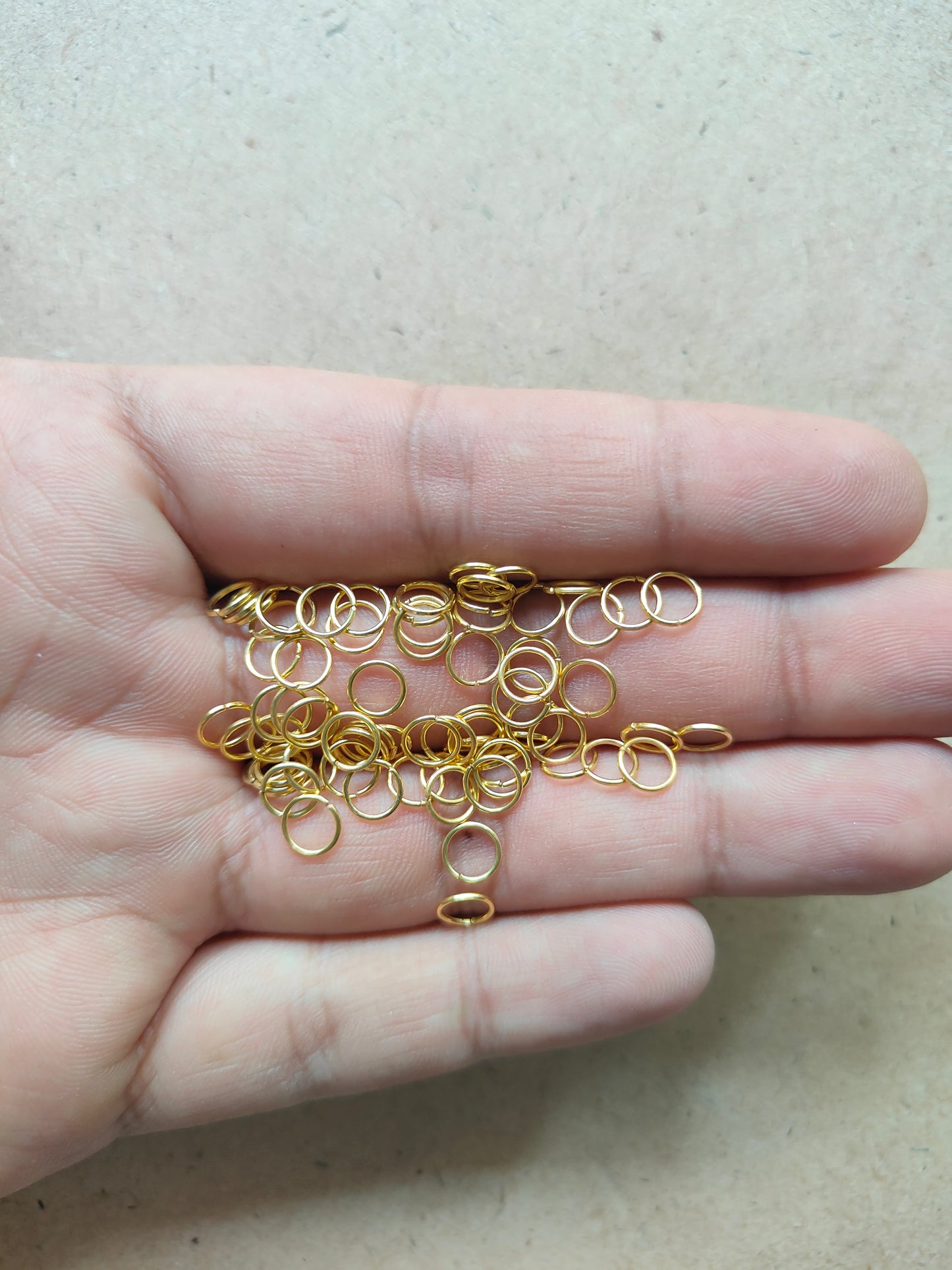 Golden Circle Metal Rings - Kraft ki Dukaan