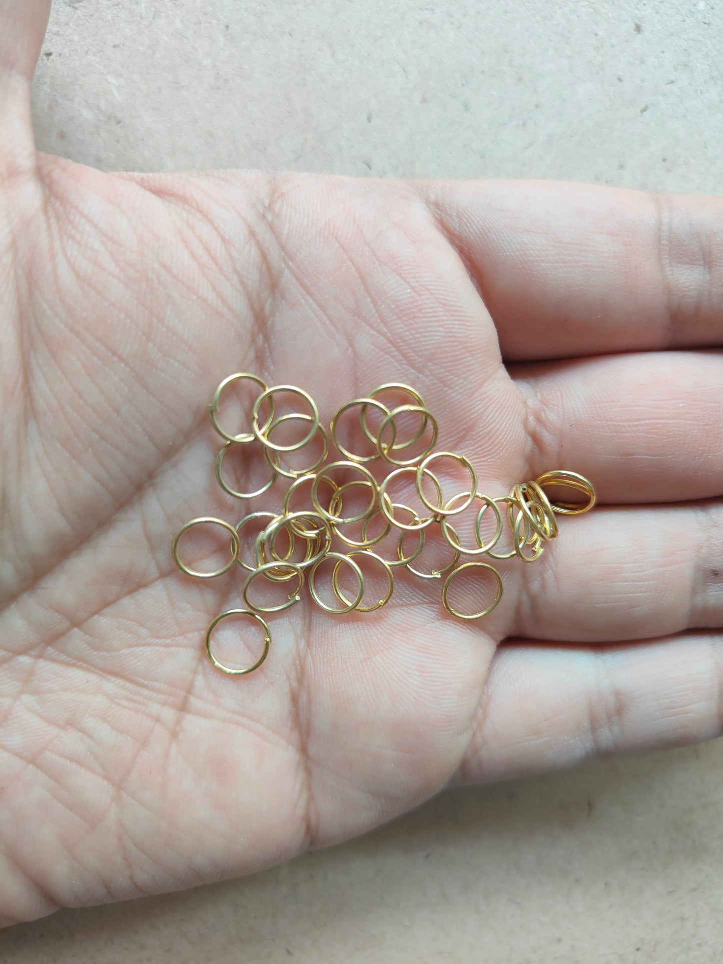 Golden Circle Metal Rings - Kraft ki Dukaan