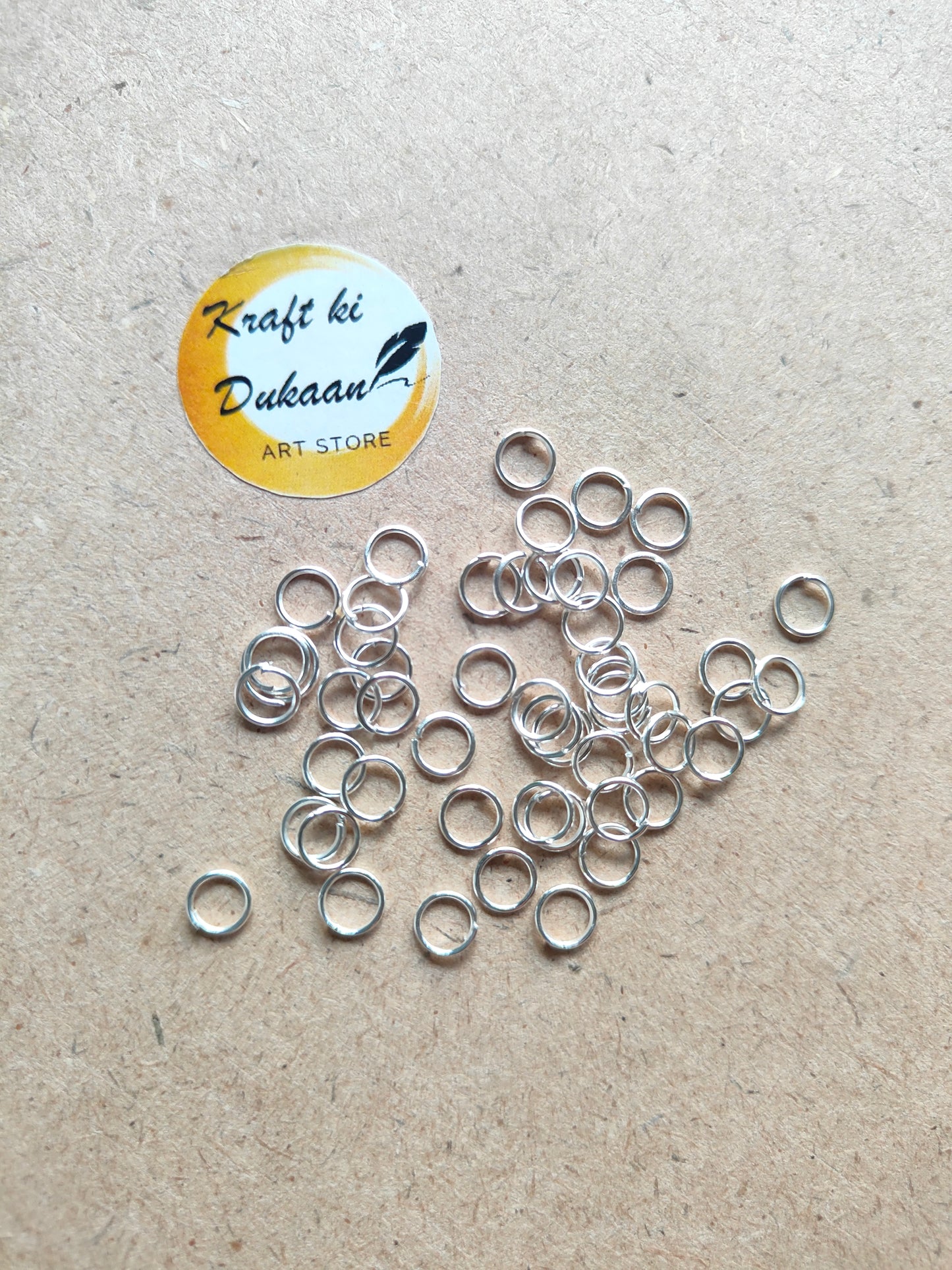 Silver Circle Metal Rings - Kraft ki Dukaan