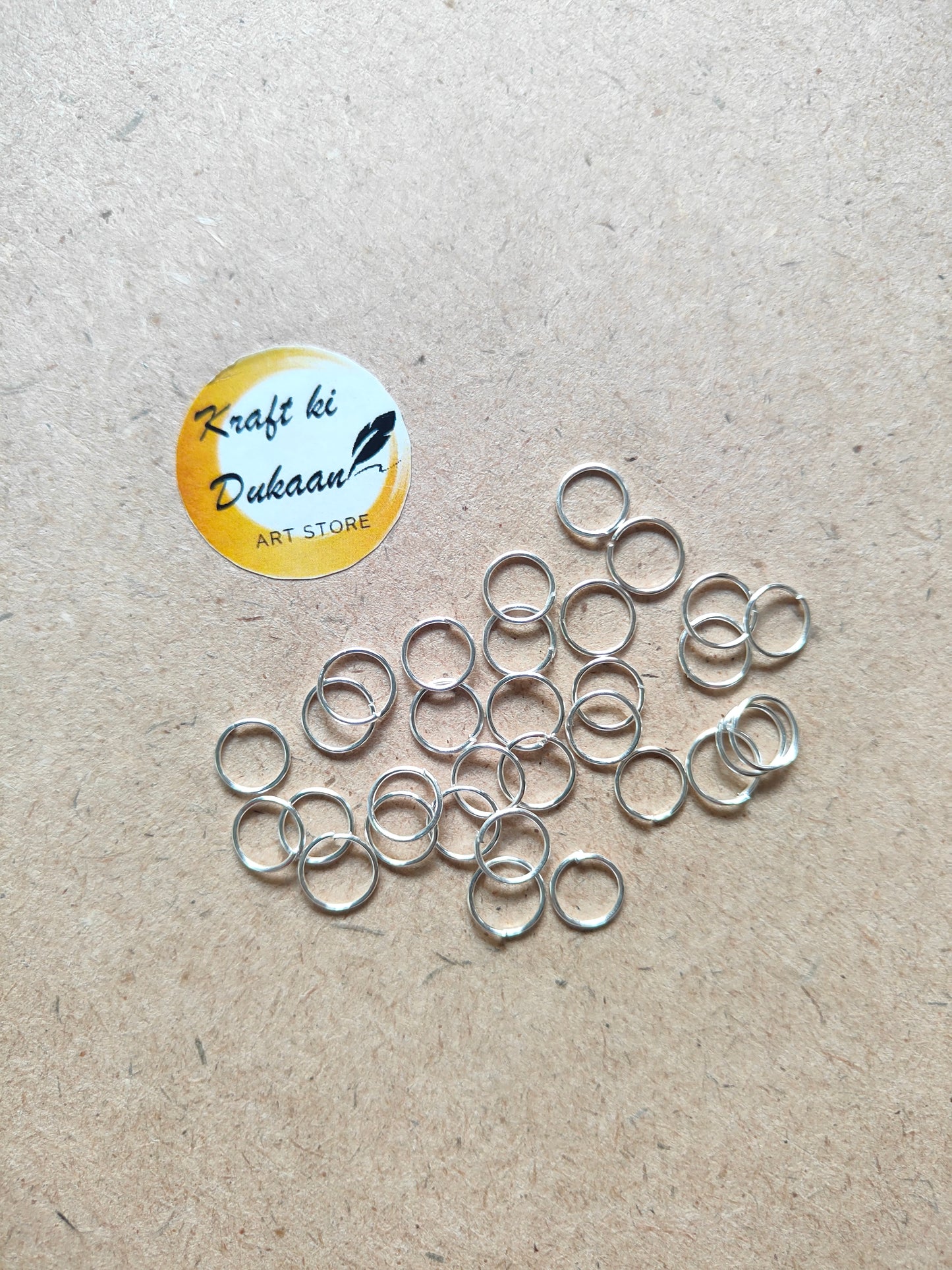 Silver Circle Metal Rings - Kraft ki Dukaan