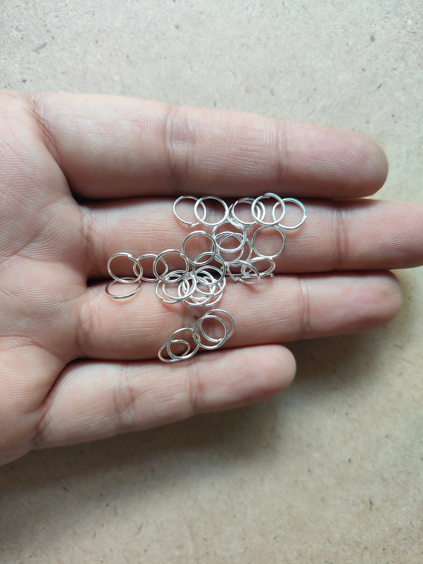 Silver Circle Metal Rings - Kraft ki Dukaan